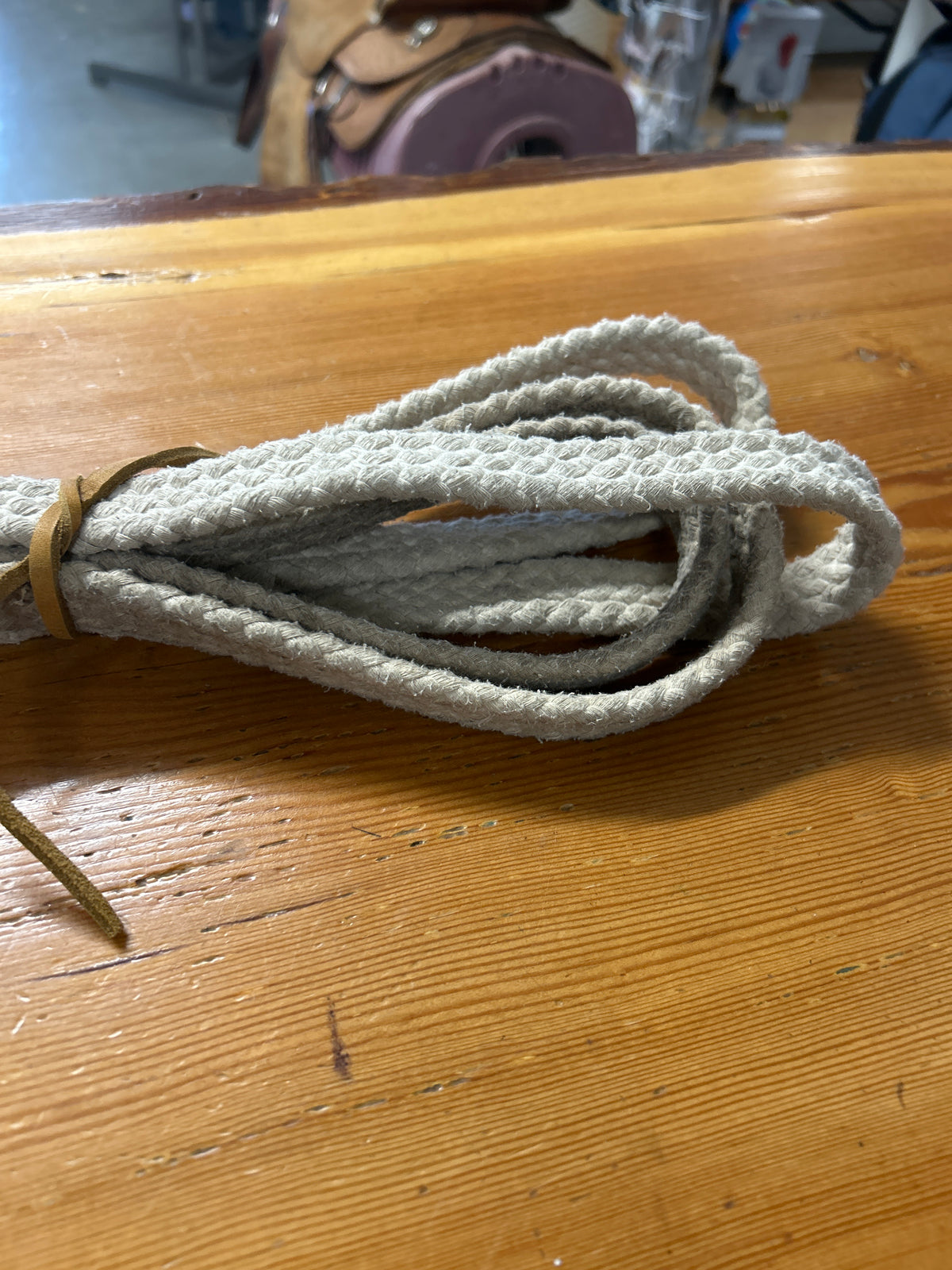 White Rope Split Reins