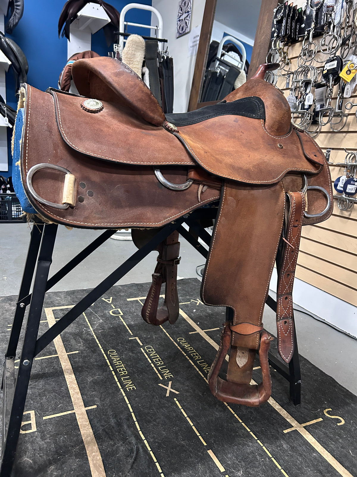 16" Rough-Out Western Training Saddle
