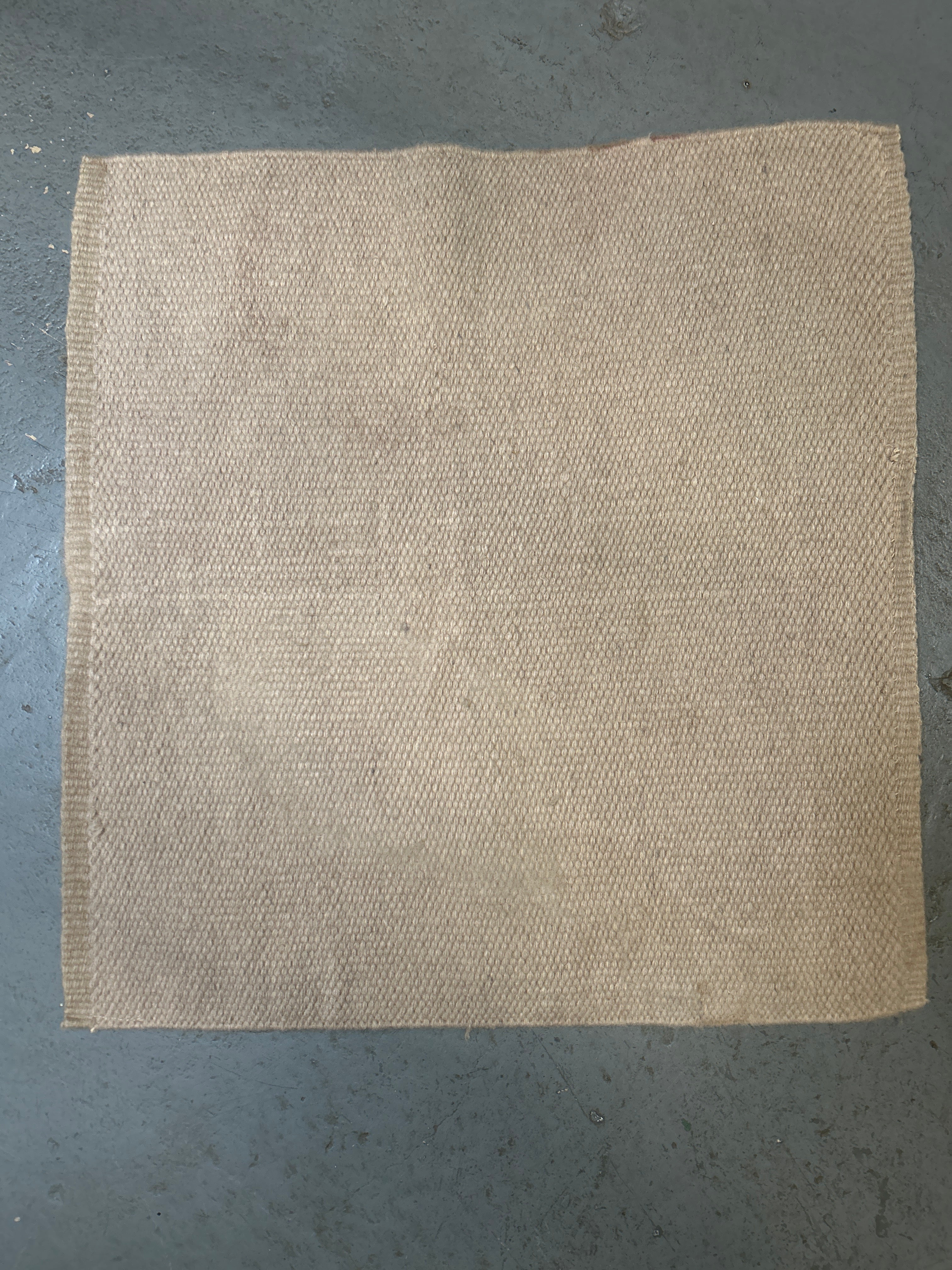 Mayatex Wool Saddle Blanket - Cream, 36x34 inches