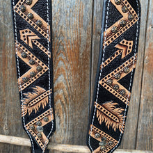 Load image into Gallery viewer, Rodeo Drive - Two Tone Feather &amp; Arrow Studded One Ear Headstall
