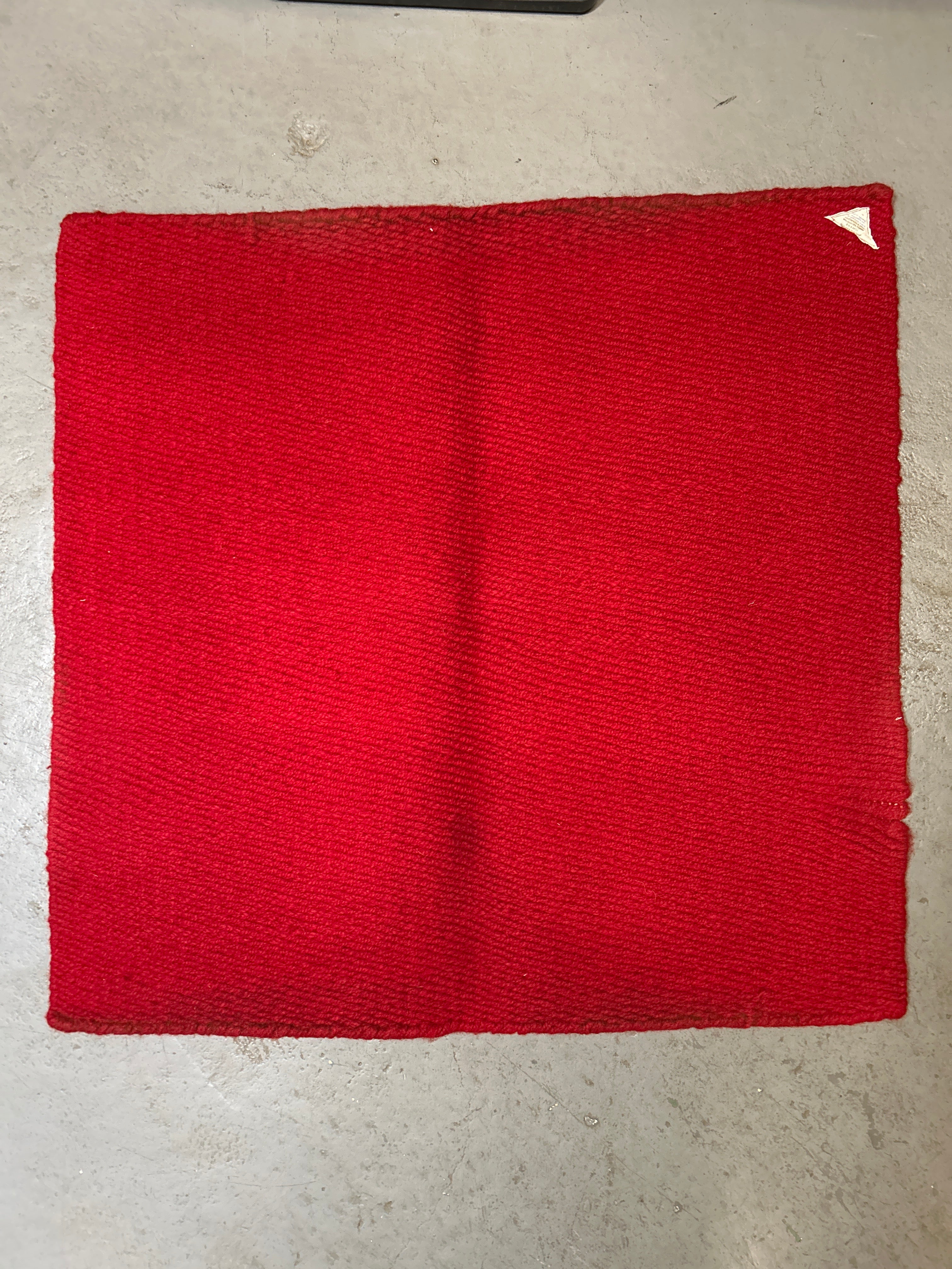 Mayatex Heavy Wool Saddle Blanket - Red 36x34 inches