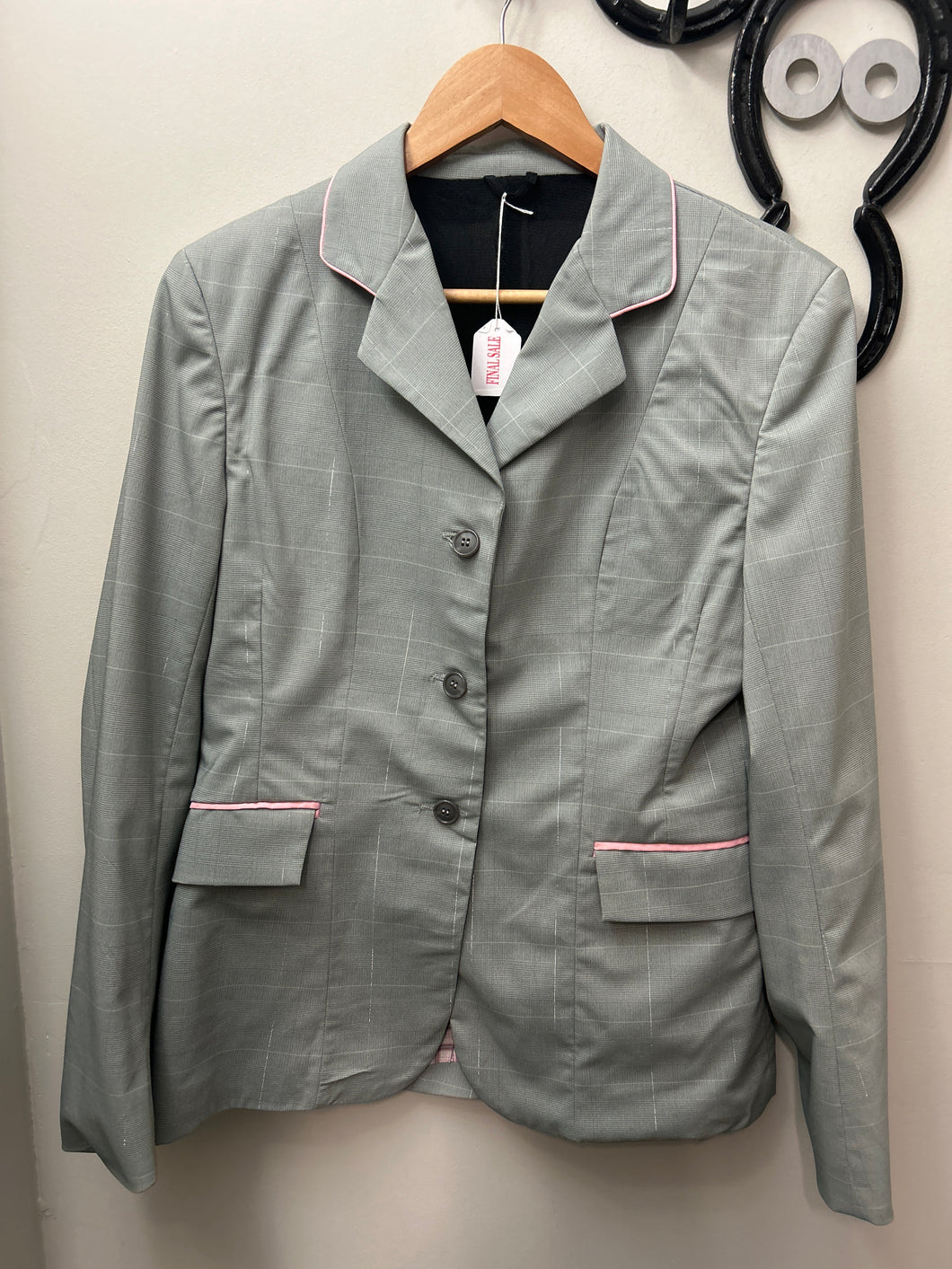 Equine Couture Grey Show Jacket 12 Long