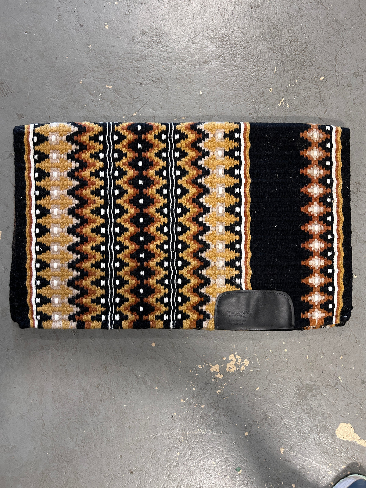 Sunburst Custom Western Saddle Blanket Copper/Black
