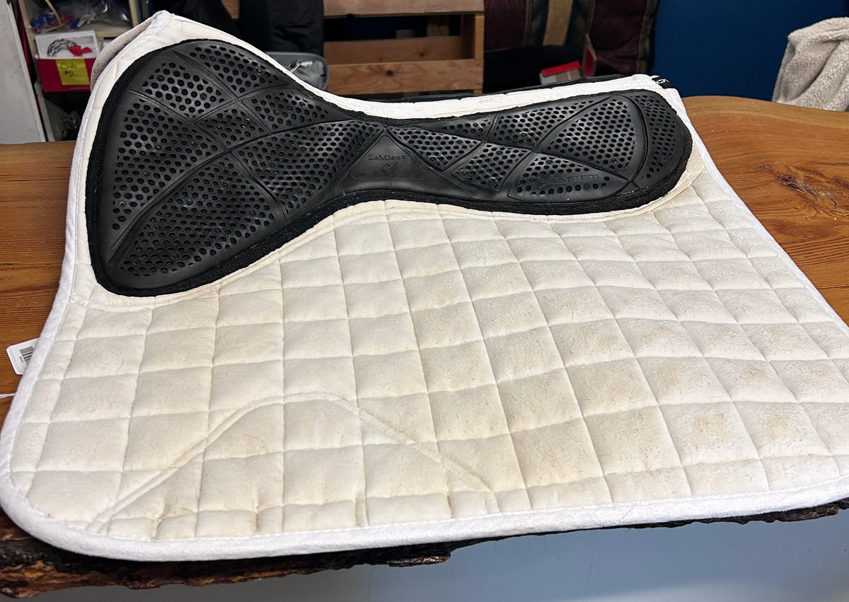 LeMieux X-Grip Silicone White Dressage Saddle Pad