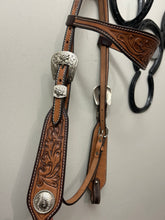 Load image into Gallery viewer, Shenandoah Headstall with Tooled Browband
