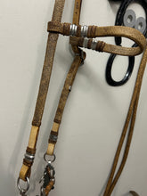 Load image into Gallery viewer, Traditional Peruvian Paso Rawhide Bridle with Roller Bit
