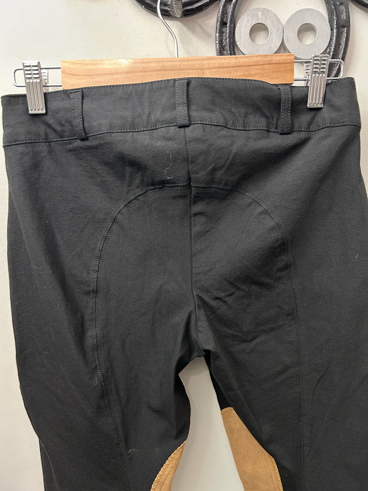Elation Platinum Chelsea Black Breeches 28