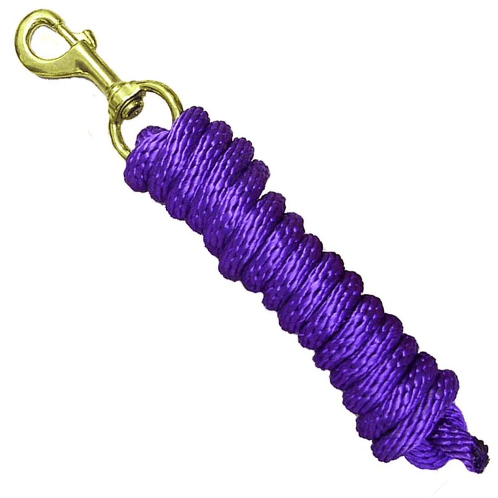 Lead Rope 8' with Brass Snap