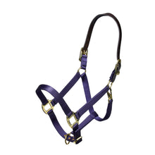 Load image into Gallery viewer, Shires Nylon Halter with Leather Crown
