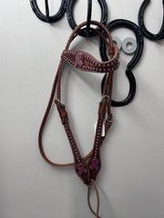 Bling Breast Cancer Western Headstall
