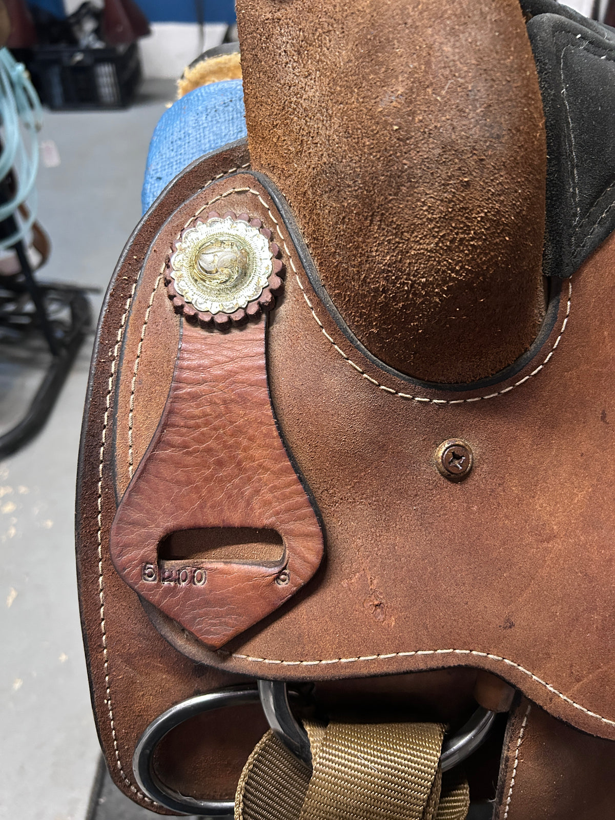 16" Rough-Out Western Training Saddle