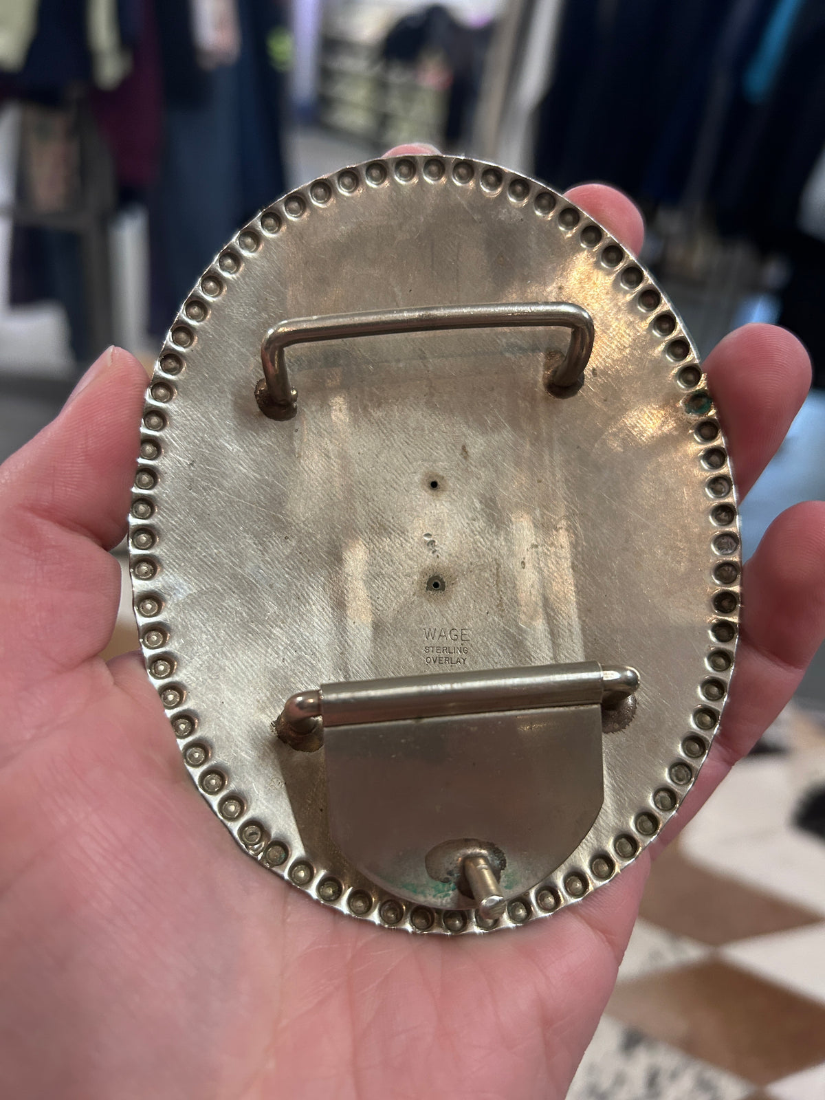 Wage Double Horse Head Belt Buckle