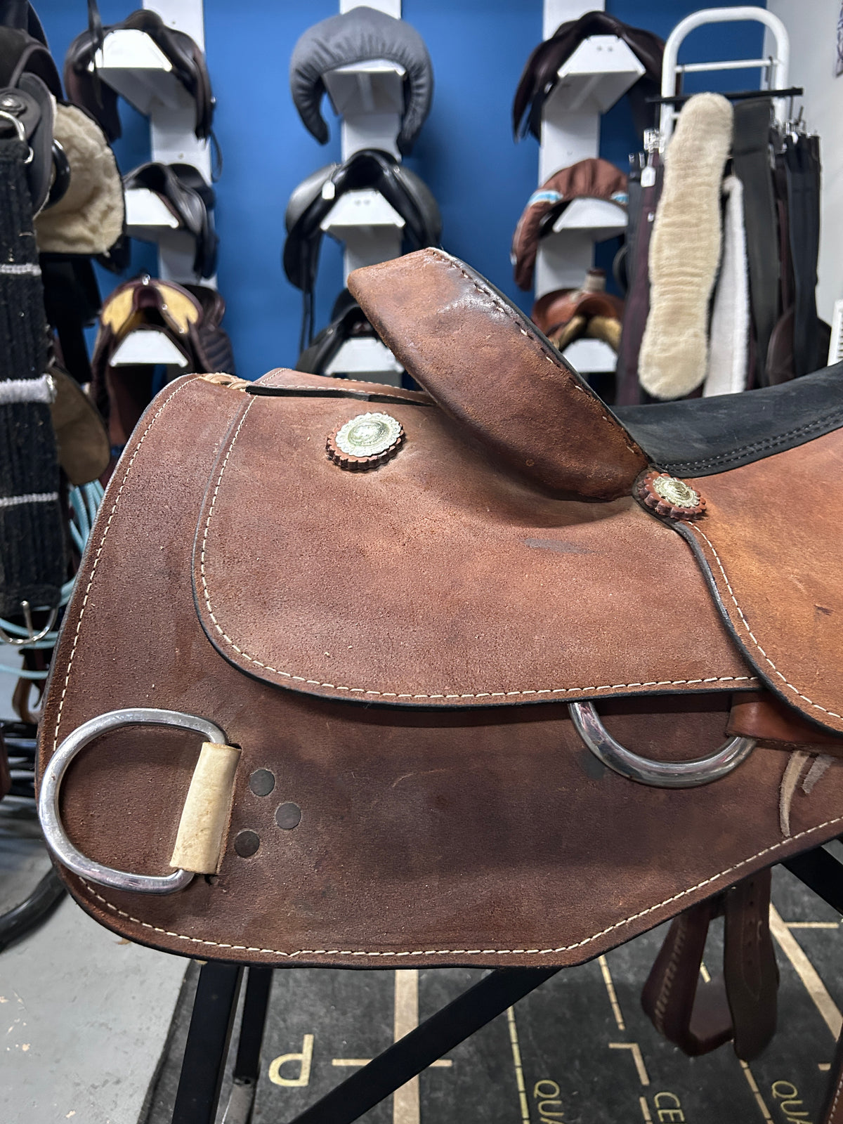 16" Rough-Out Western Training Saddle