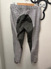 Load image into Gallery viewer, TuffRider Full Seat Grey Plaid Breeches 34
