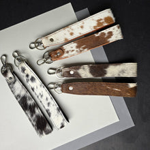 Load image into Gallery viewer, Ranchers Closet Cowhide Western Long Keychain
