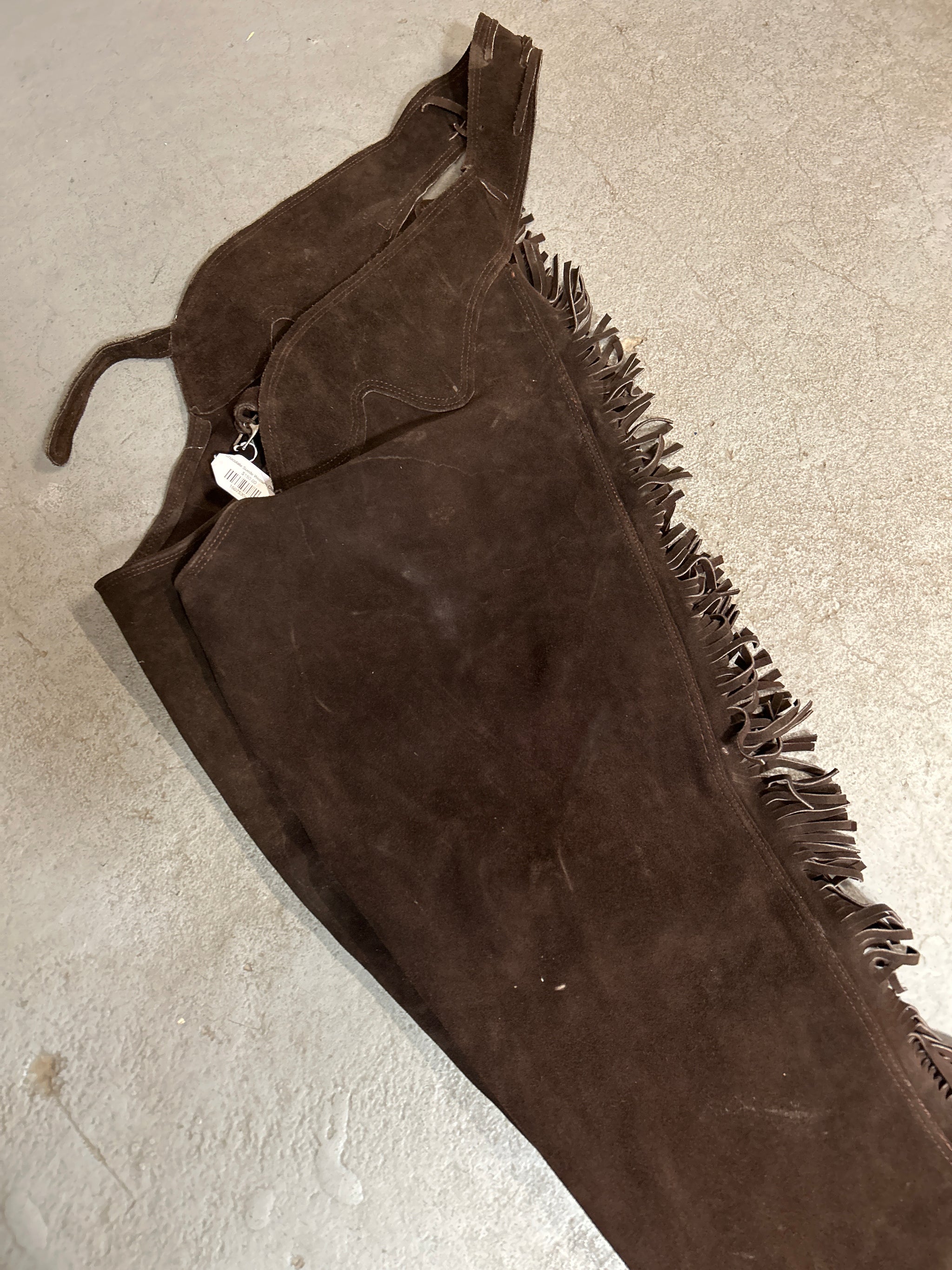 Chocolate Suede Western top Chaps