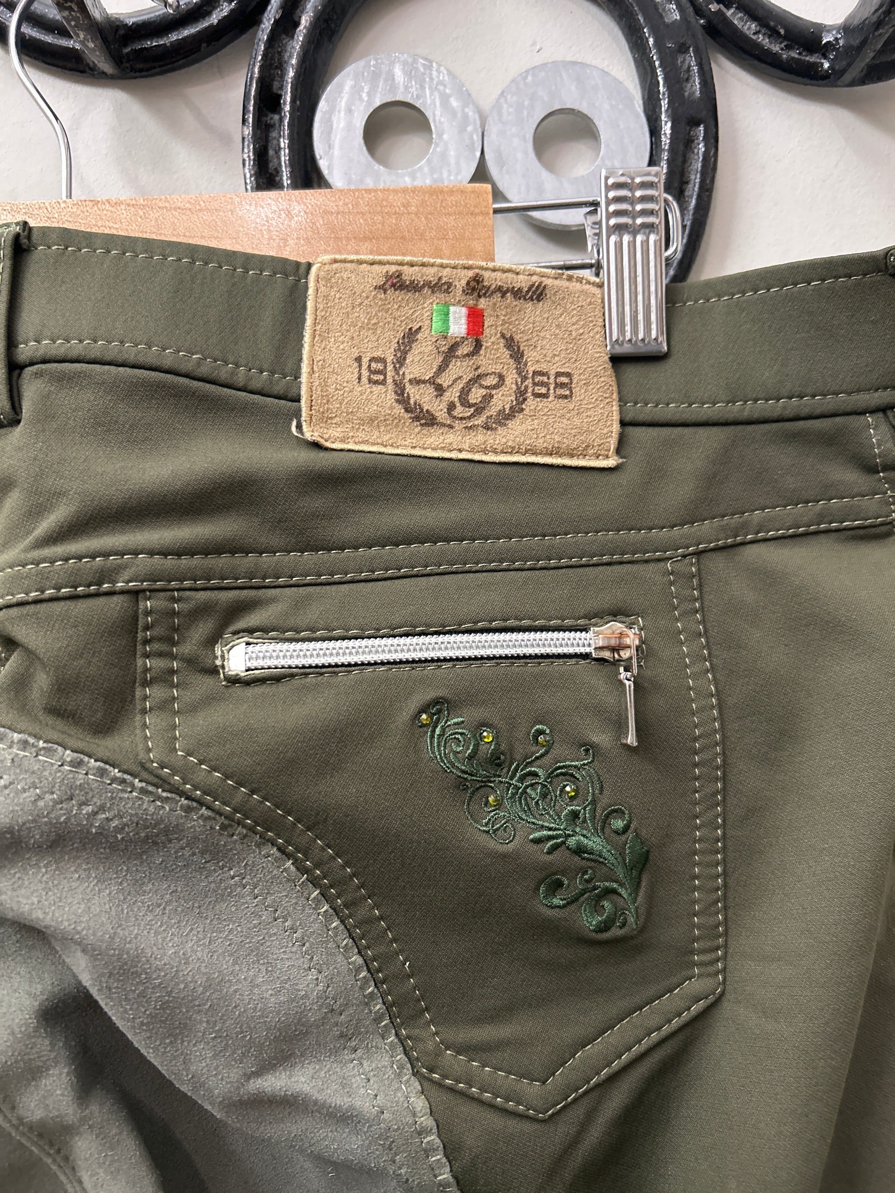 HKM Lauria Garrelli Full Seat Breeches 34-Breeches-Consignment-Evolution Equestrian Co.