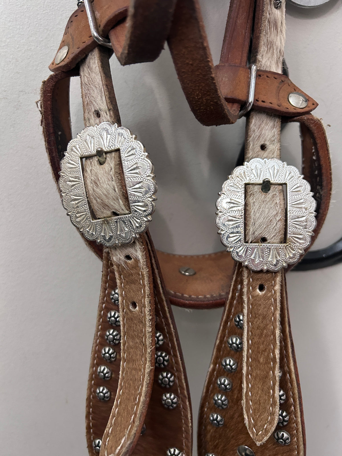 Cowhide Western Headstall