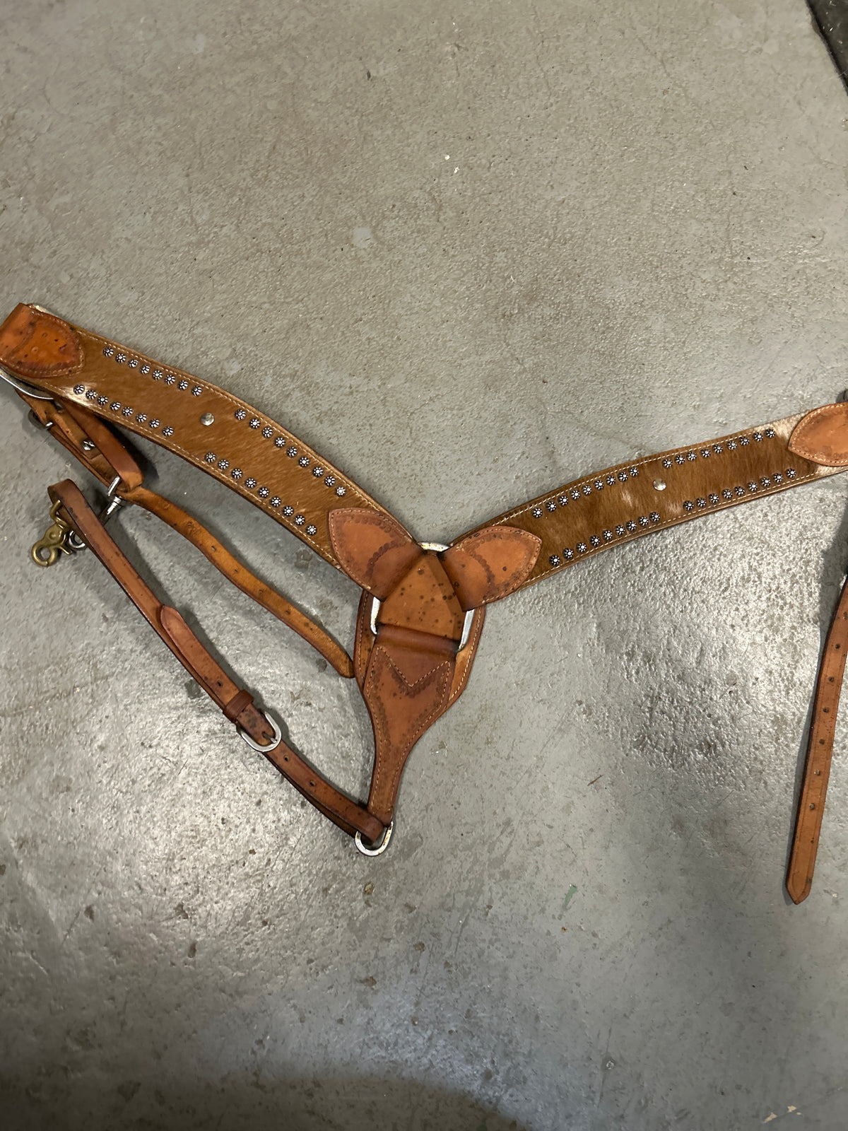 Cowhide Western Breastplate