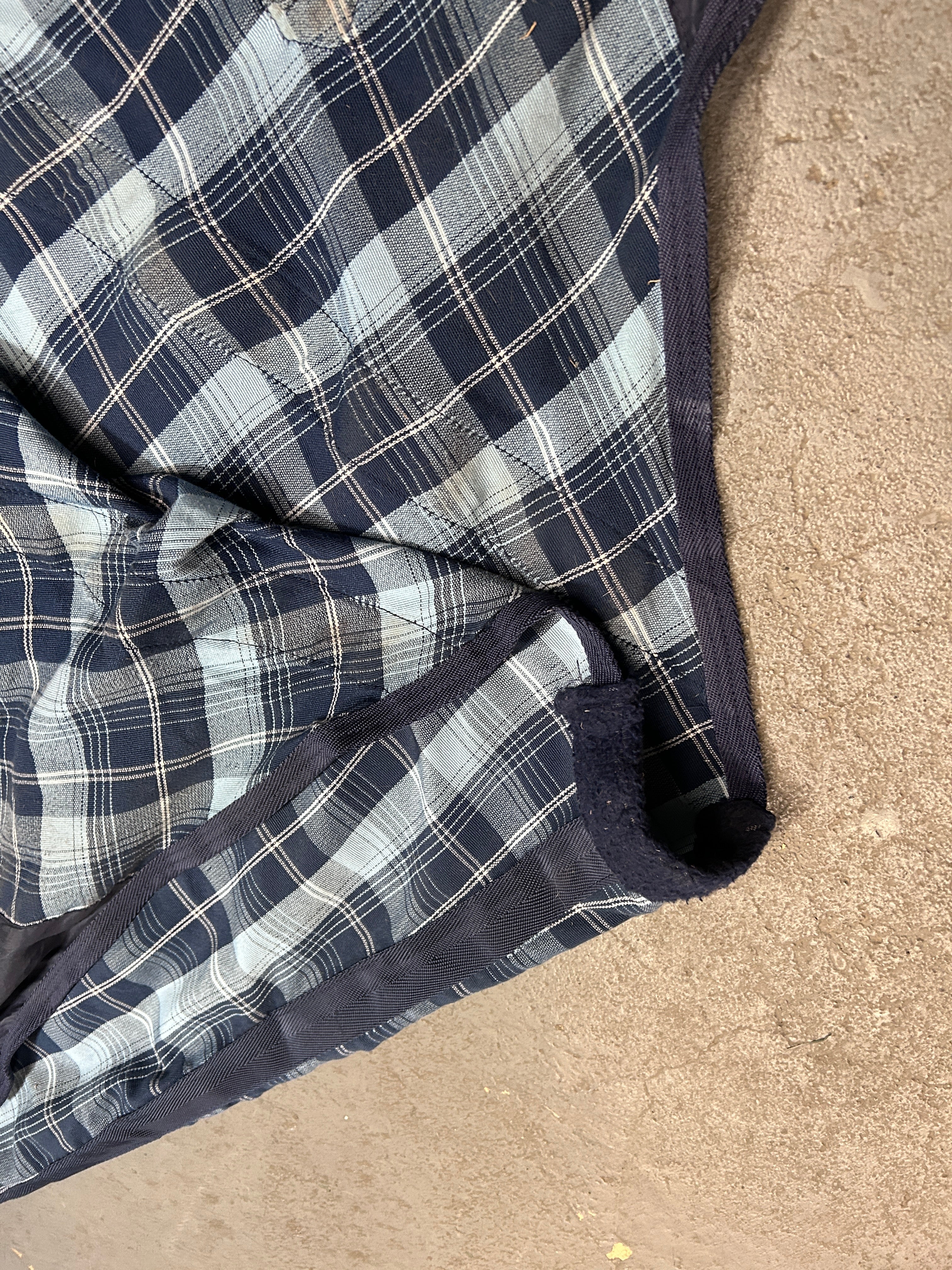 Supra Poly Cotton Blue Plaid Sheet 82"
