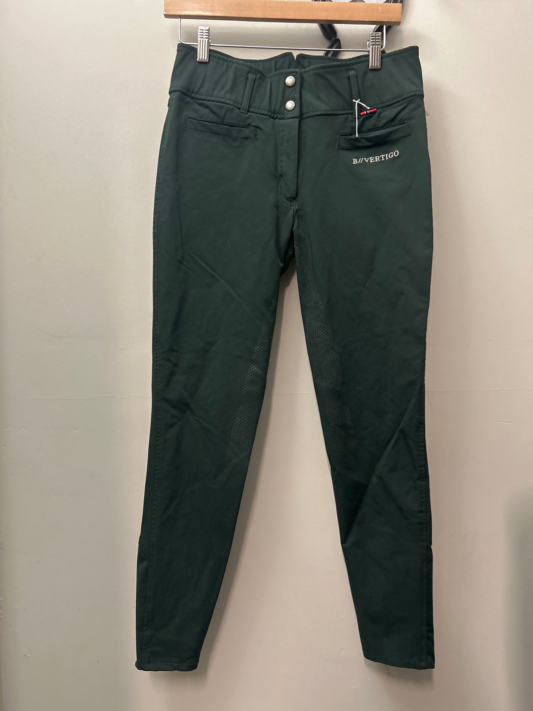 B Vertigo Dark Green Full Seat Breeches 28