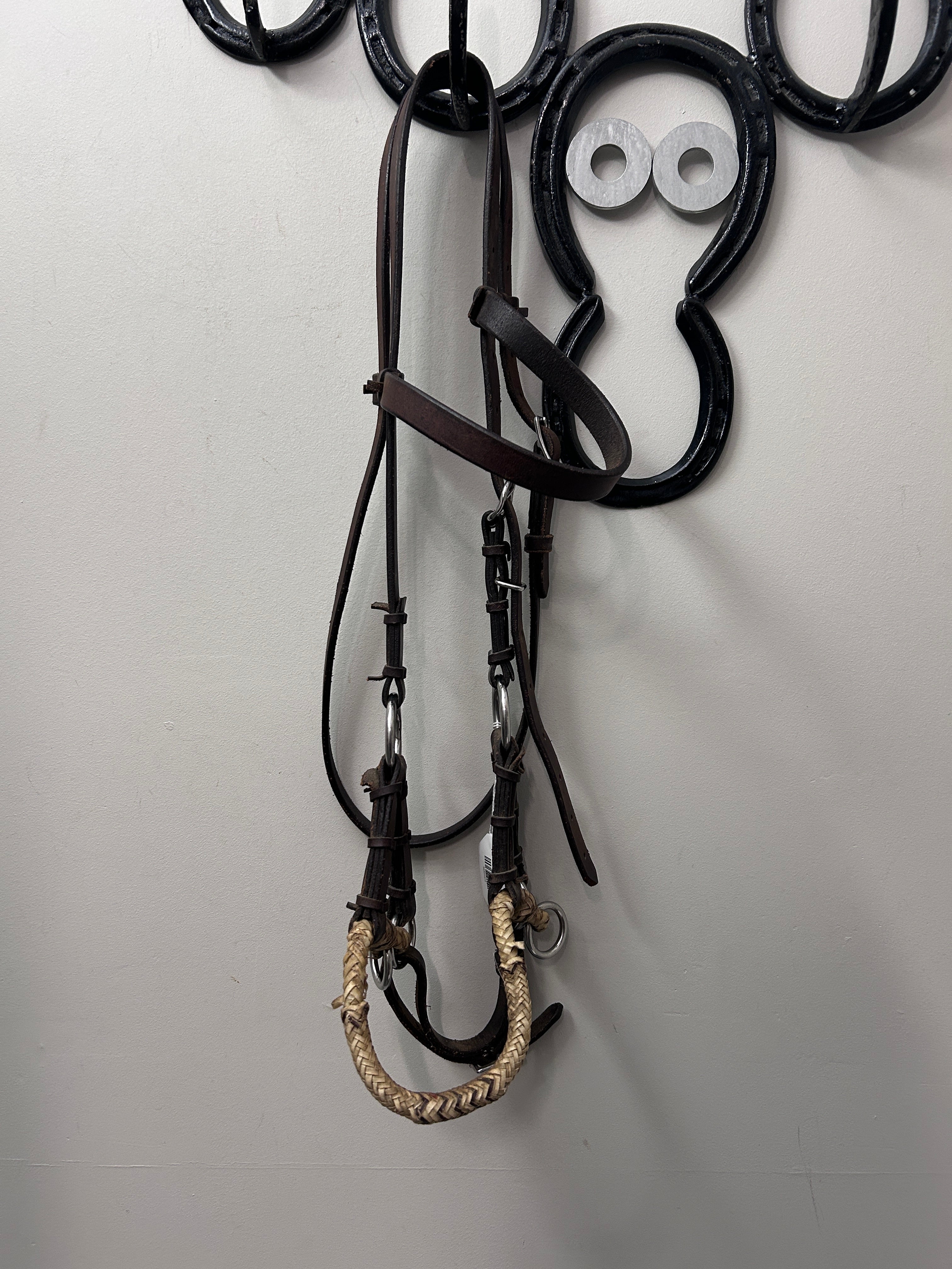 Rawhide Noseband Sidepull Bitless Bridle
