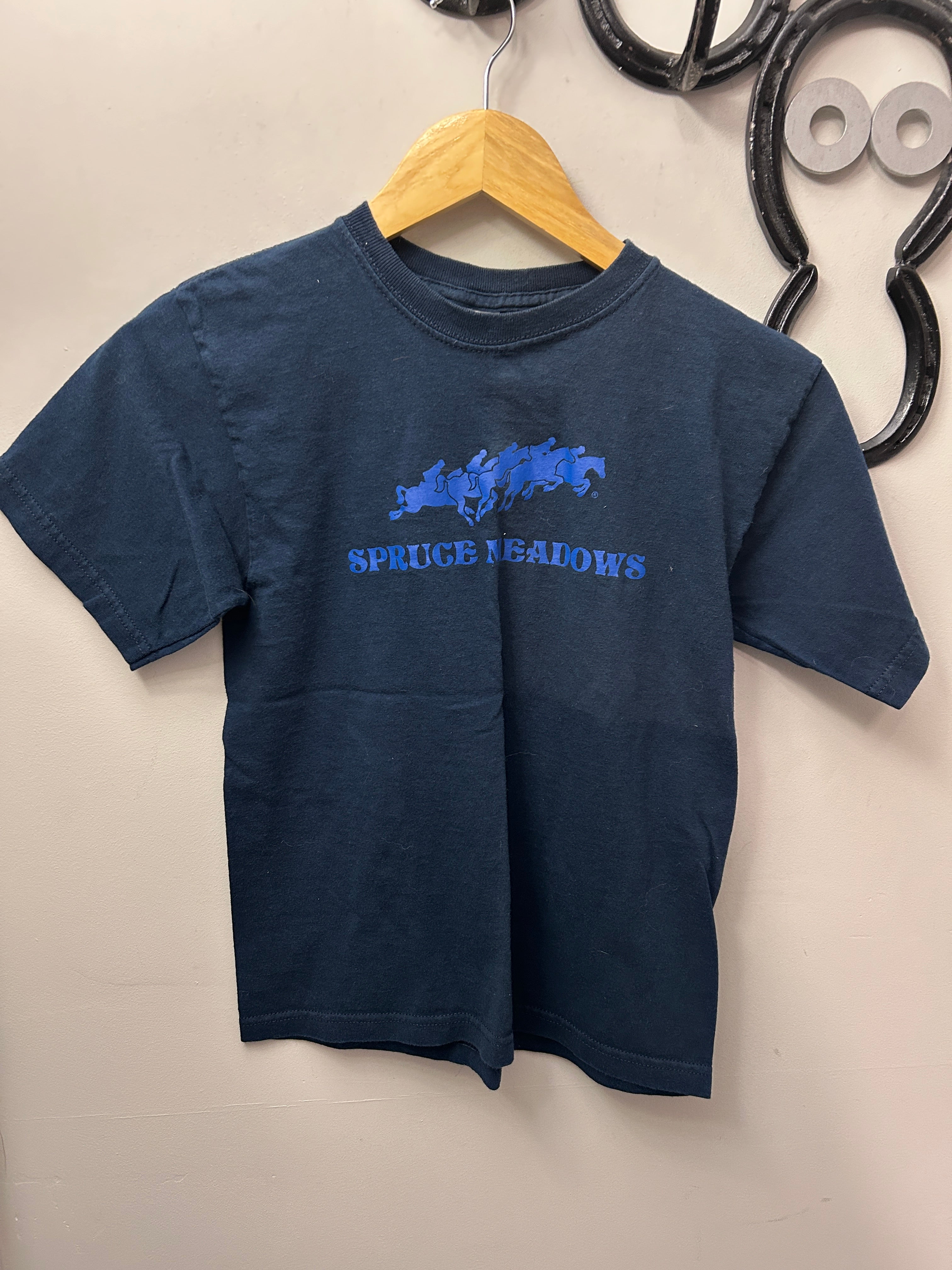 Spruce Meadows Navy Kid's T-Shirt Medium