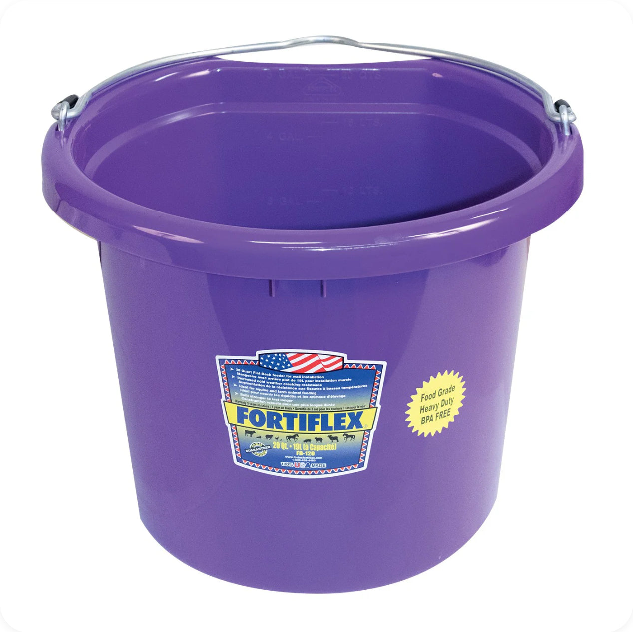 Fortiflex Flat Back Bucket 19L (consignment)
