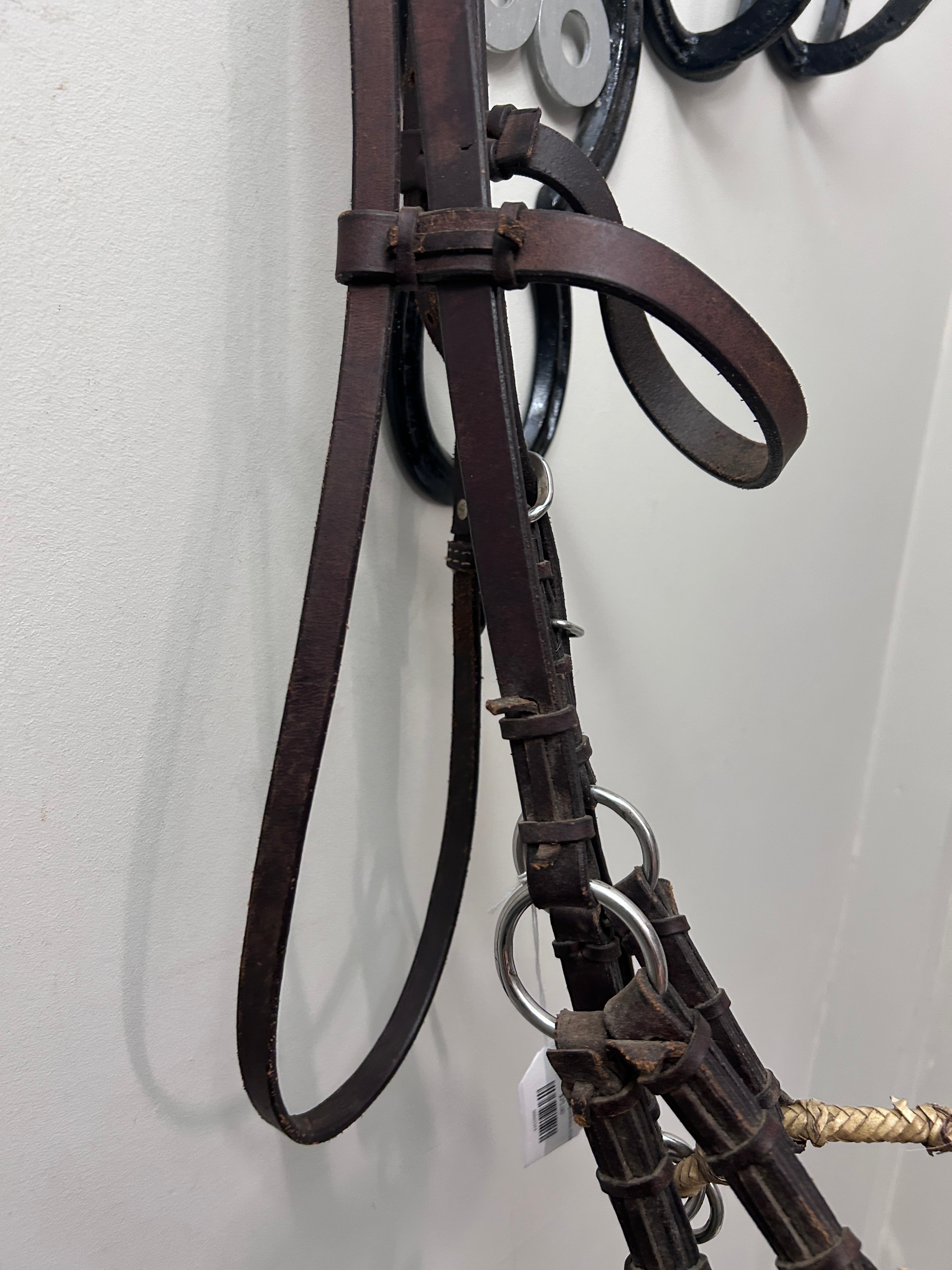 Rawhide Noseband Sidepull Bitless Bridle