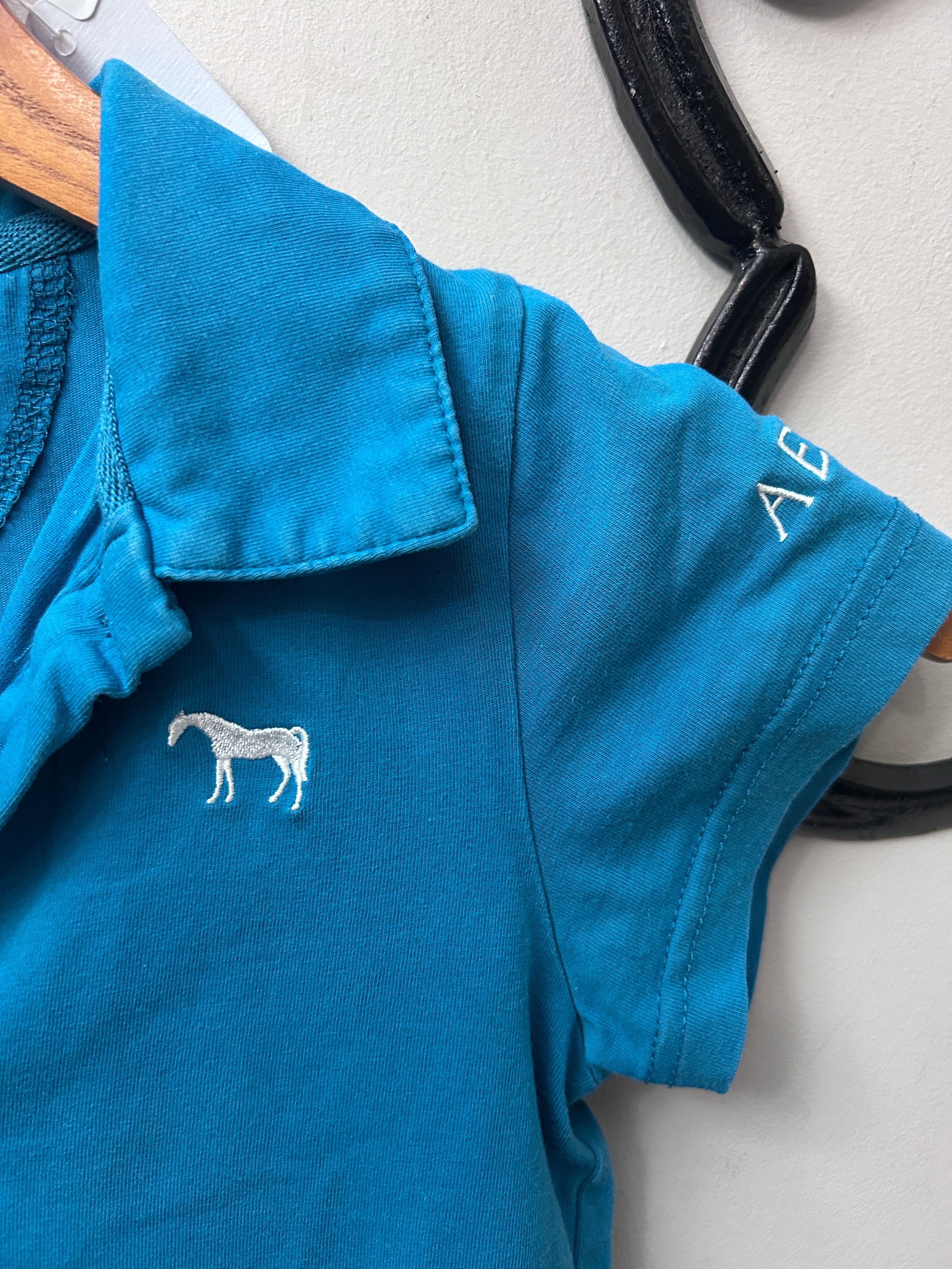 Aerion Kid's Turquoise Polo Large