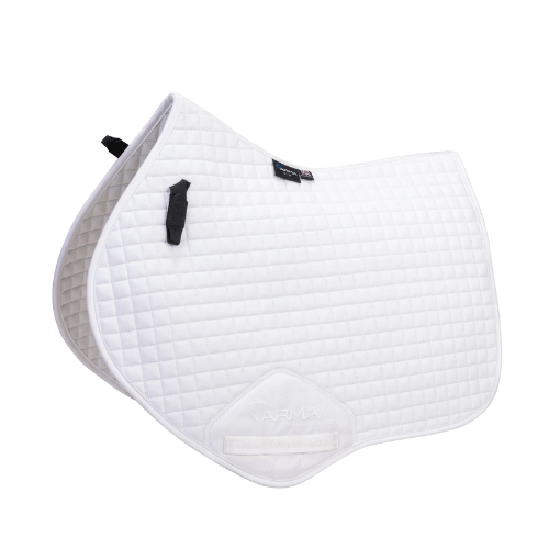 ARMA Deluxe Cotton Jump Saddle Pad-English Saddle Pad-Pegasus-White-Pony (15" - 16.5")-Evolution Equestrian Co.