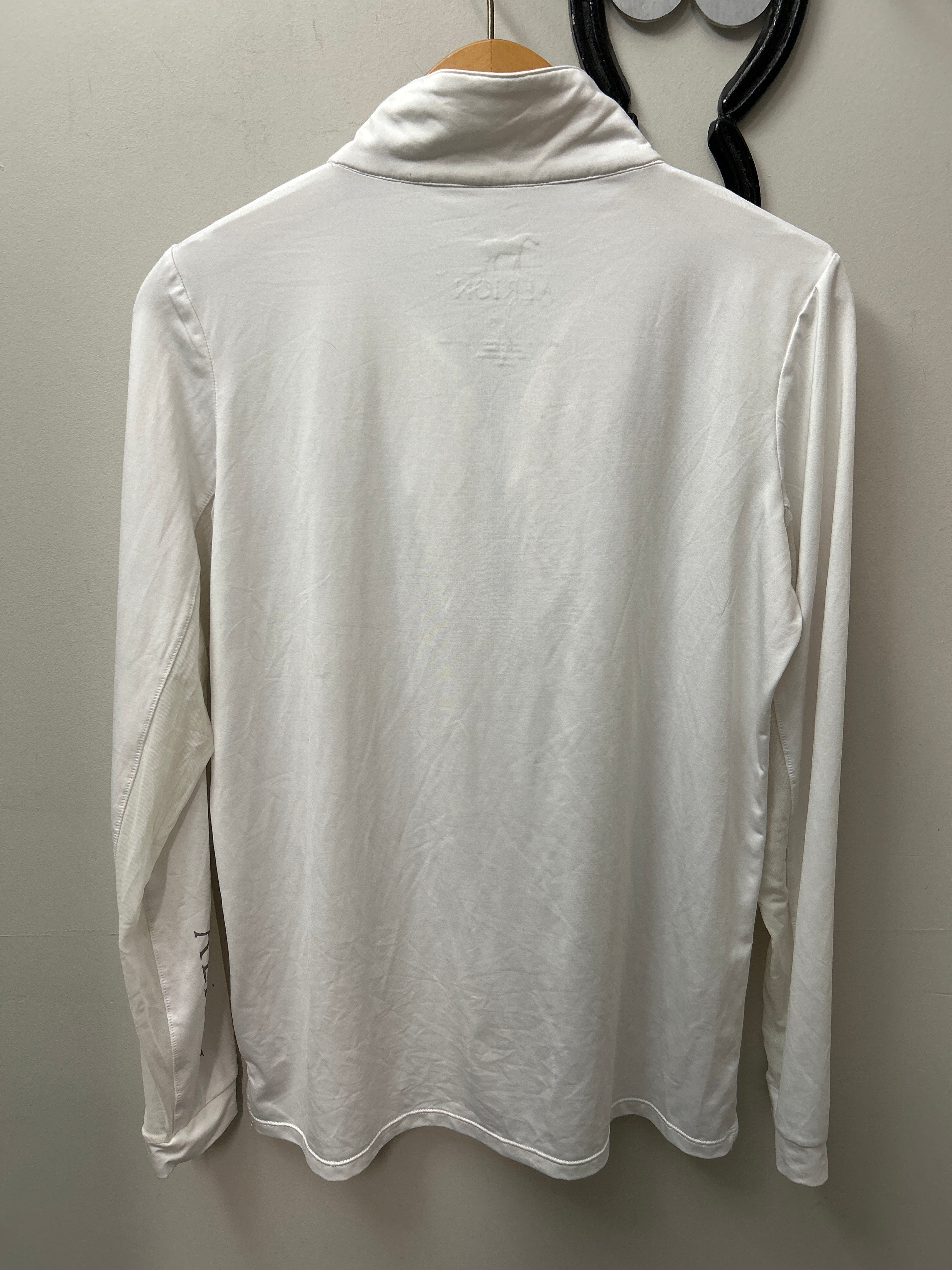 Aerion Sun Shirt White Large-Riding Shirts-Consignment-Evolution Equestrian Co.