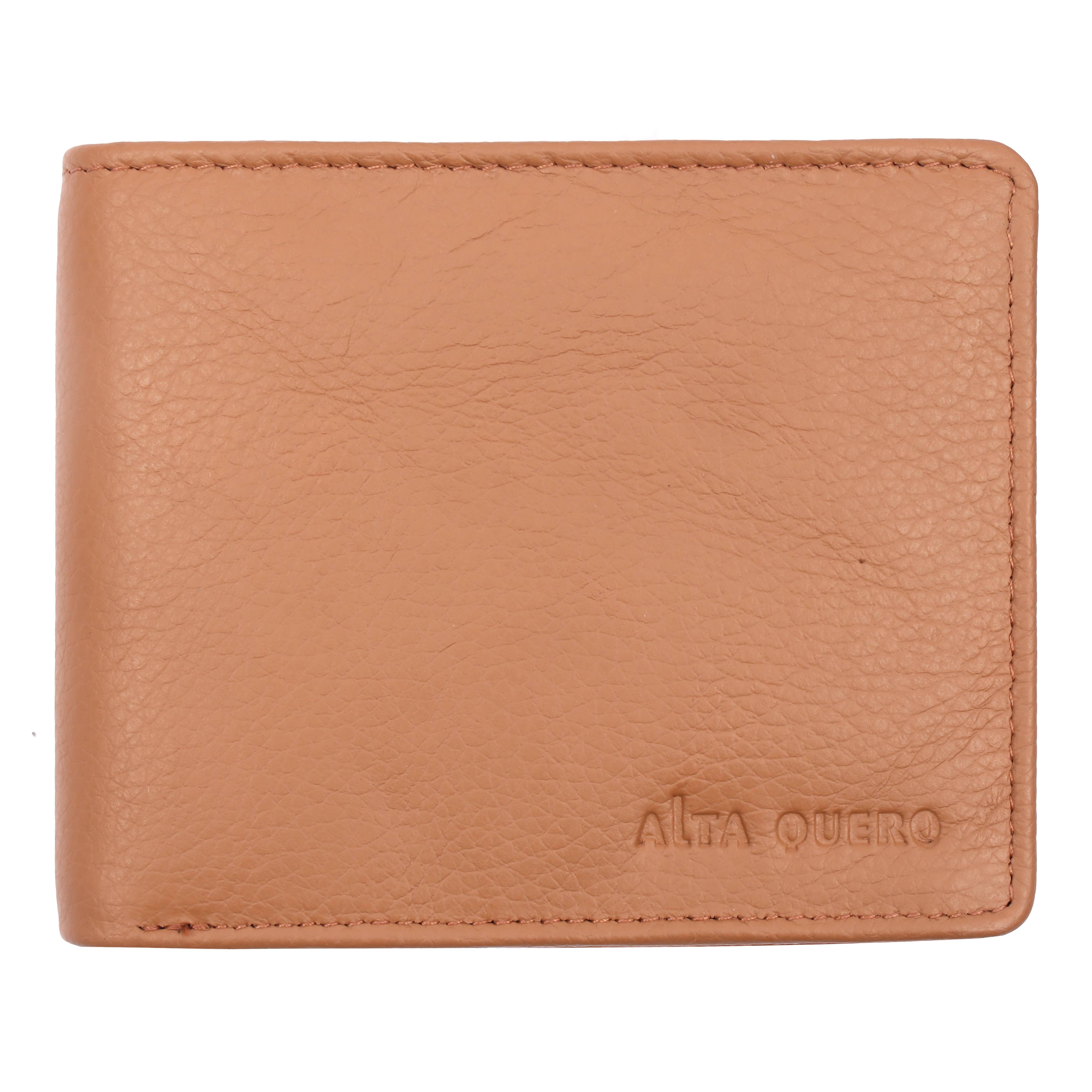 Alta Quero - Genuine Leather Men's Wallet RFID – Tan-Alta Quero-Evolution Equestrian Co.