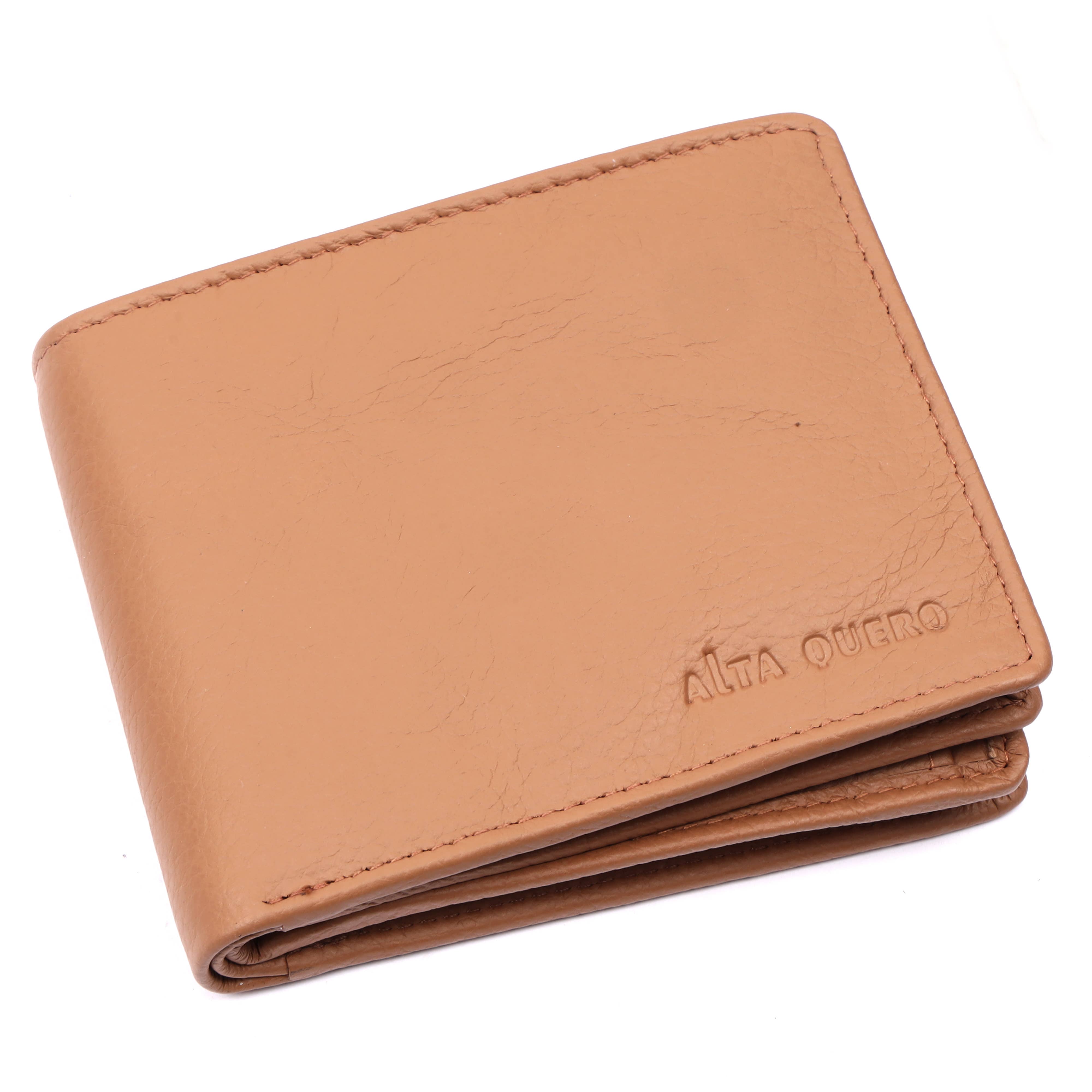 Alta Quero - Genuine Leather Men's Wallet RFID – Tan-Alta Quero-Evolution Equestrian Co.