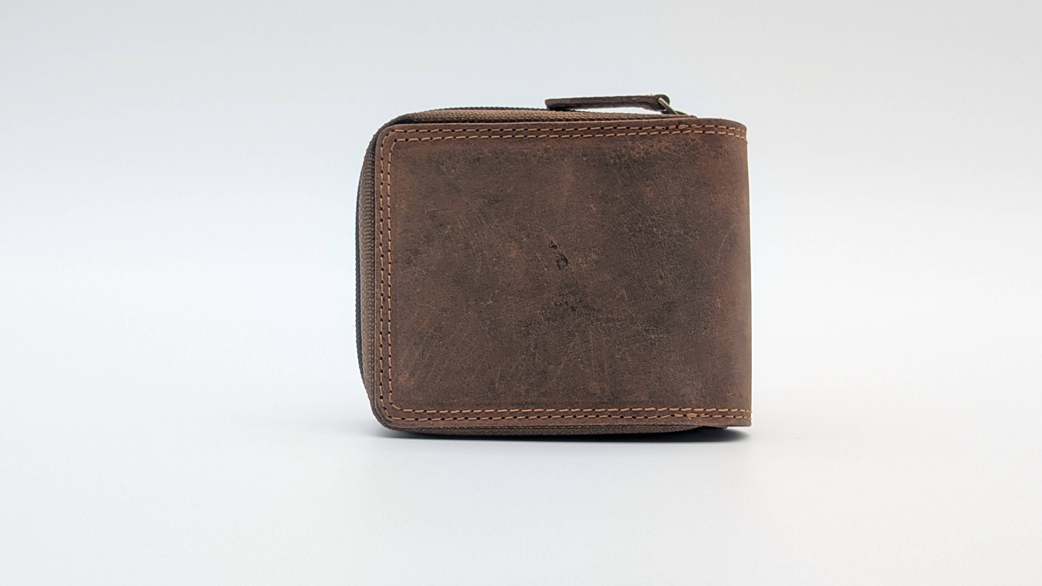 Alta Quero - Genuine Leather Men's Wallet RFID – Brown-Alta Quero-Evolution Equestrian Co.