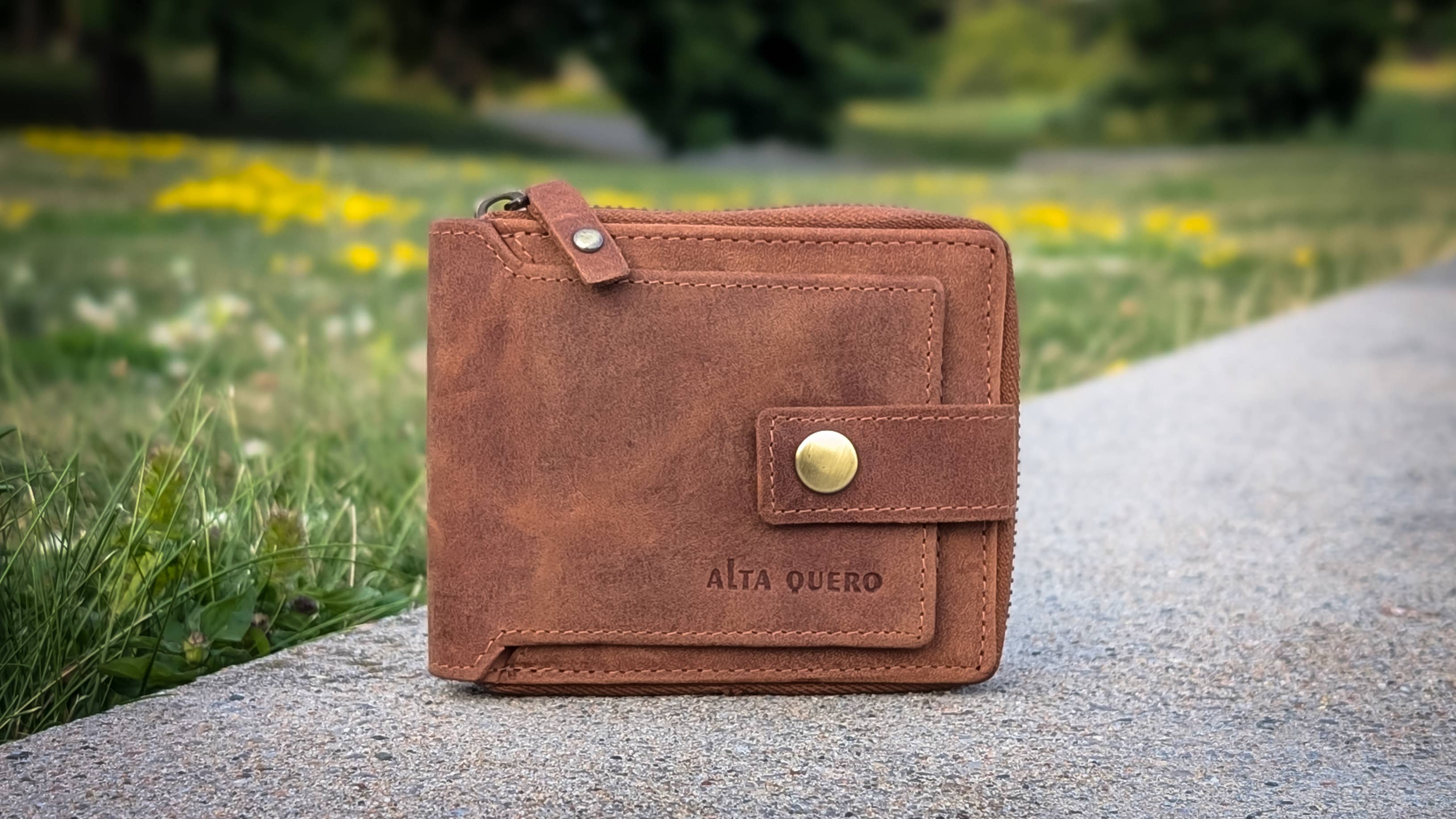 Alta Quero - Genuine Leather Men's Wallet RFID – Tan-Alta Quero-Evolution Equestrian Co.