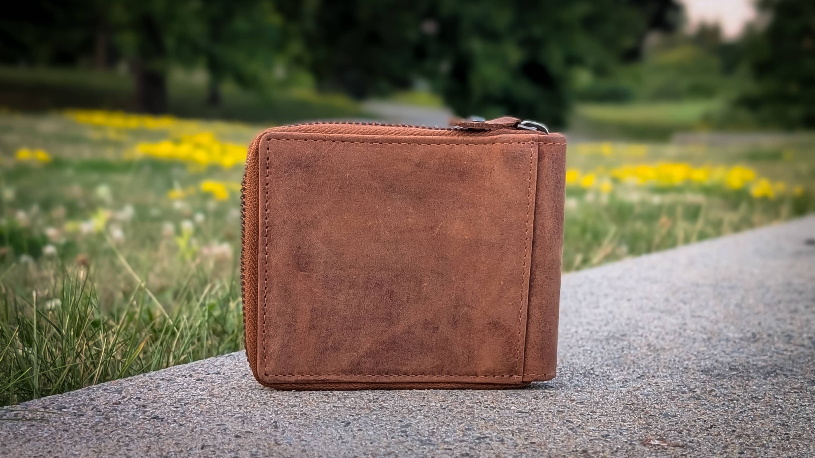 Alta Quero - Genuine Leather Men's Wallet RFID – Tan-Alta Quero-Evolution Equestrian Co.