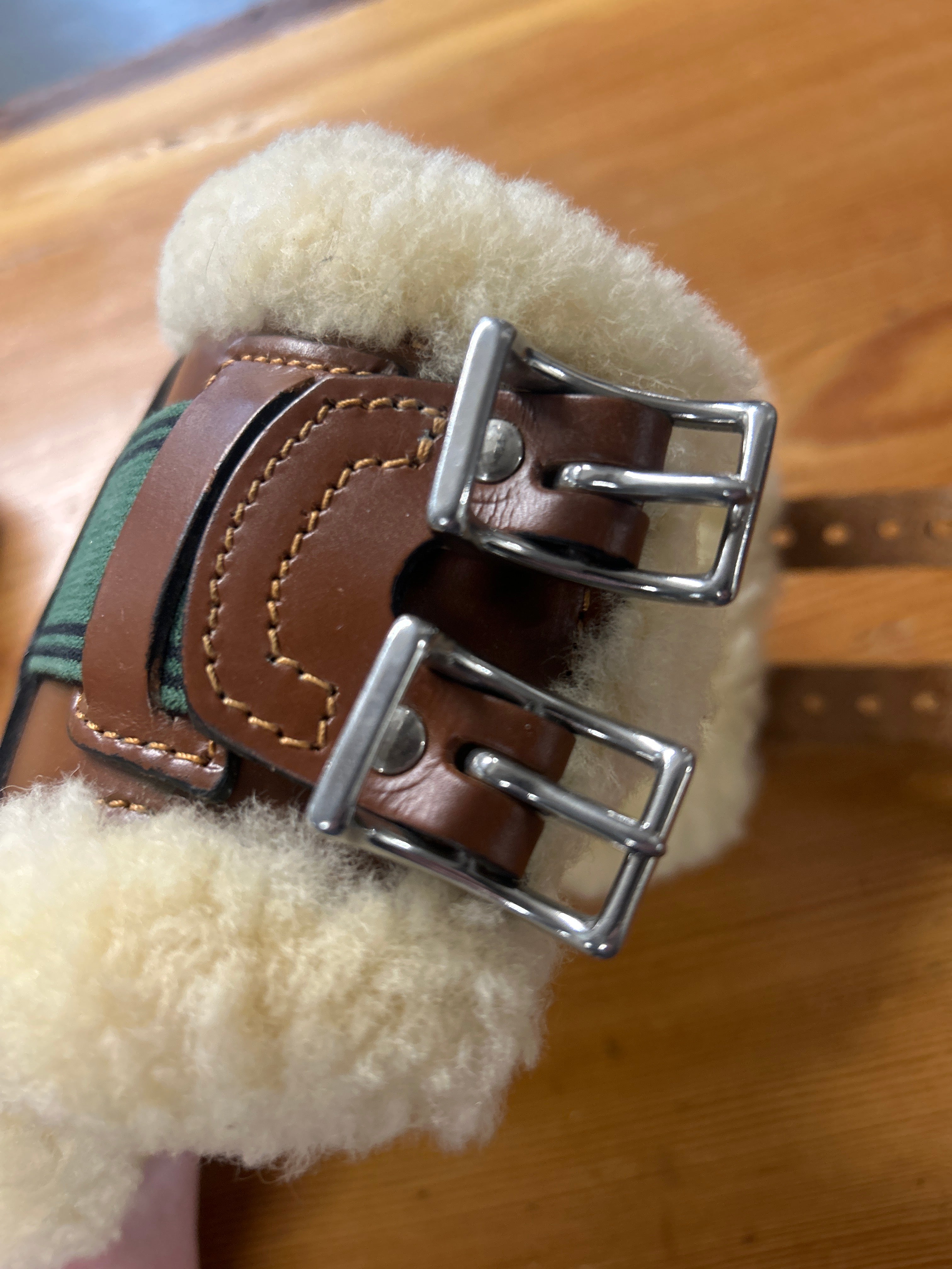 Amerigo Sheepskin Leather Hind Boots-Horse Boots-Consignment-Evolution Equestrian Co.