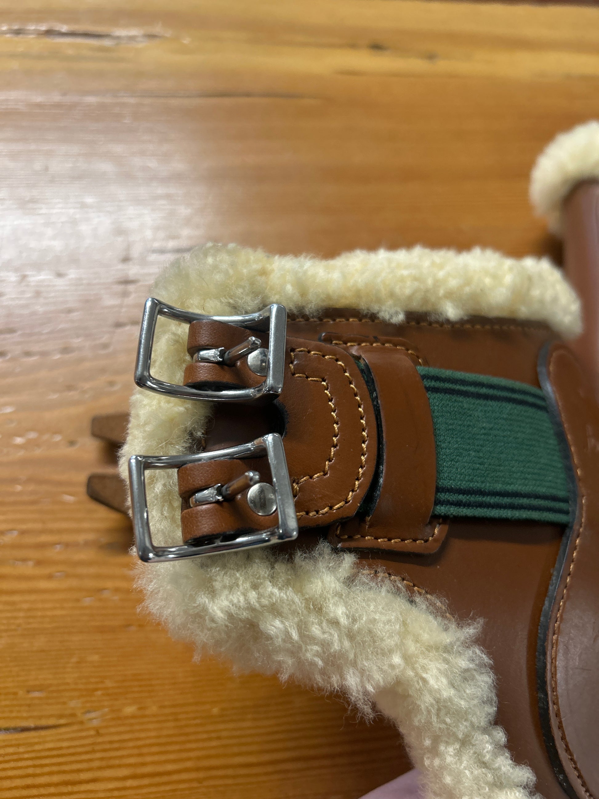 Amerigo Sheepskin Leather Hind Boots-Horse Boots-Consignment-Evolution Equestrian Co.