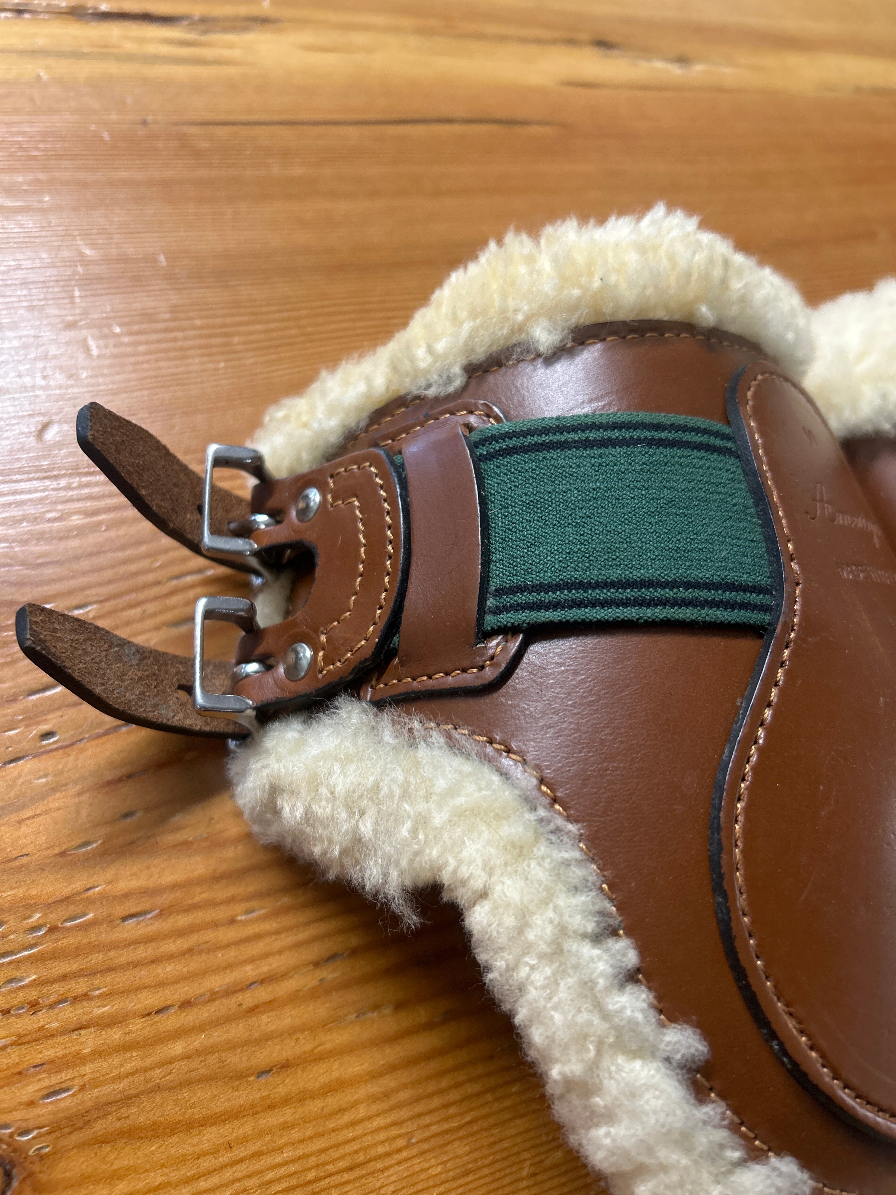 Amerigo Sheepskin Leather Hind Boots-Horse Boots-Consignment-Evolution Equestrian Co.