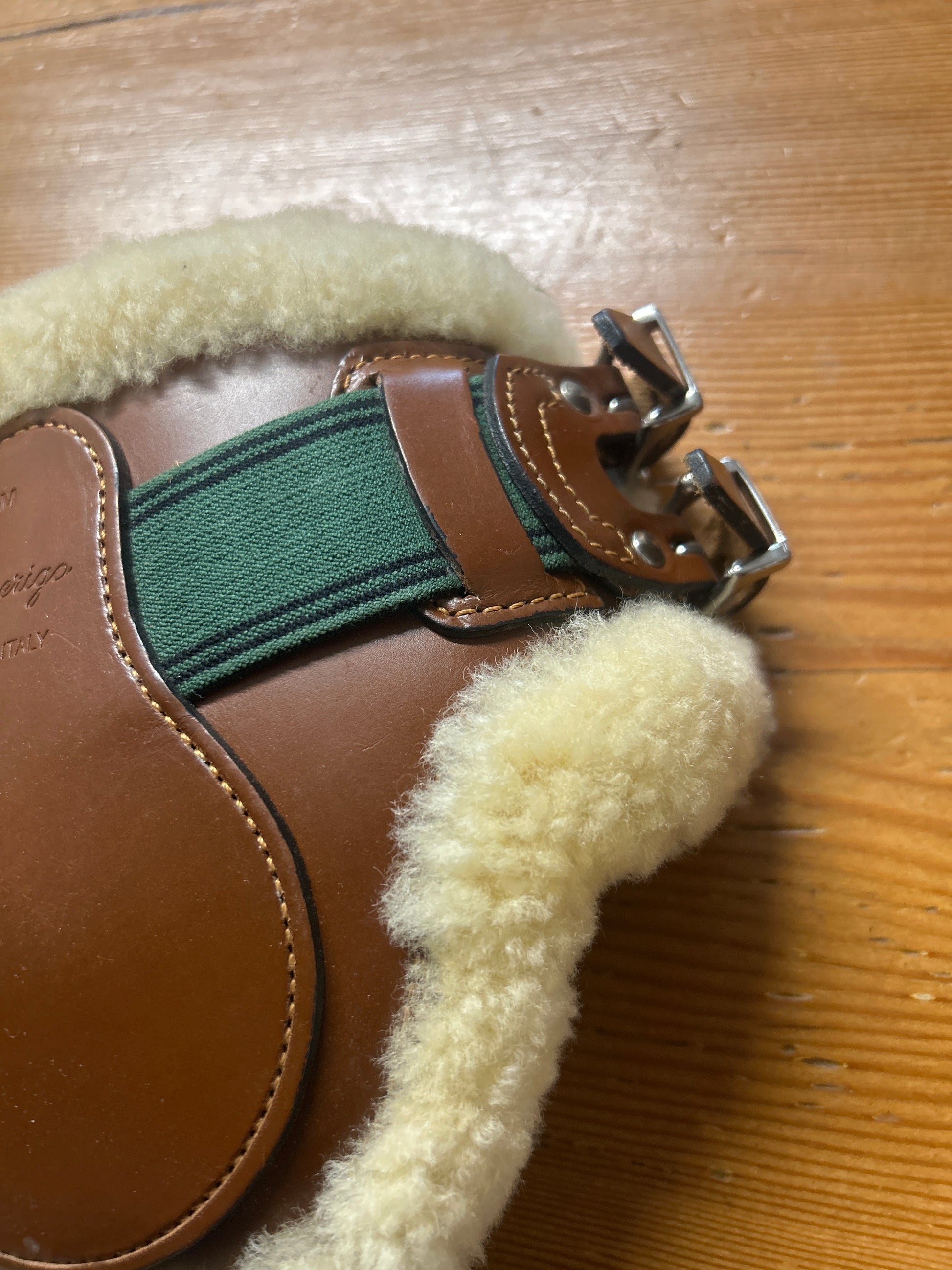 Amerigo Sheepskin Leather Hind Boots-Horse Boots-Consignment-Evolution Equestrian Co.
