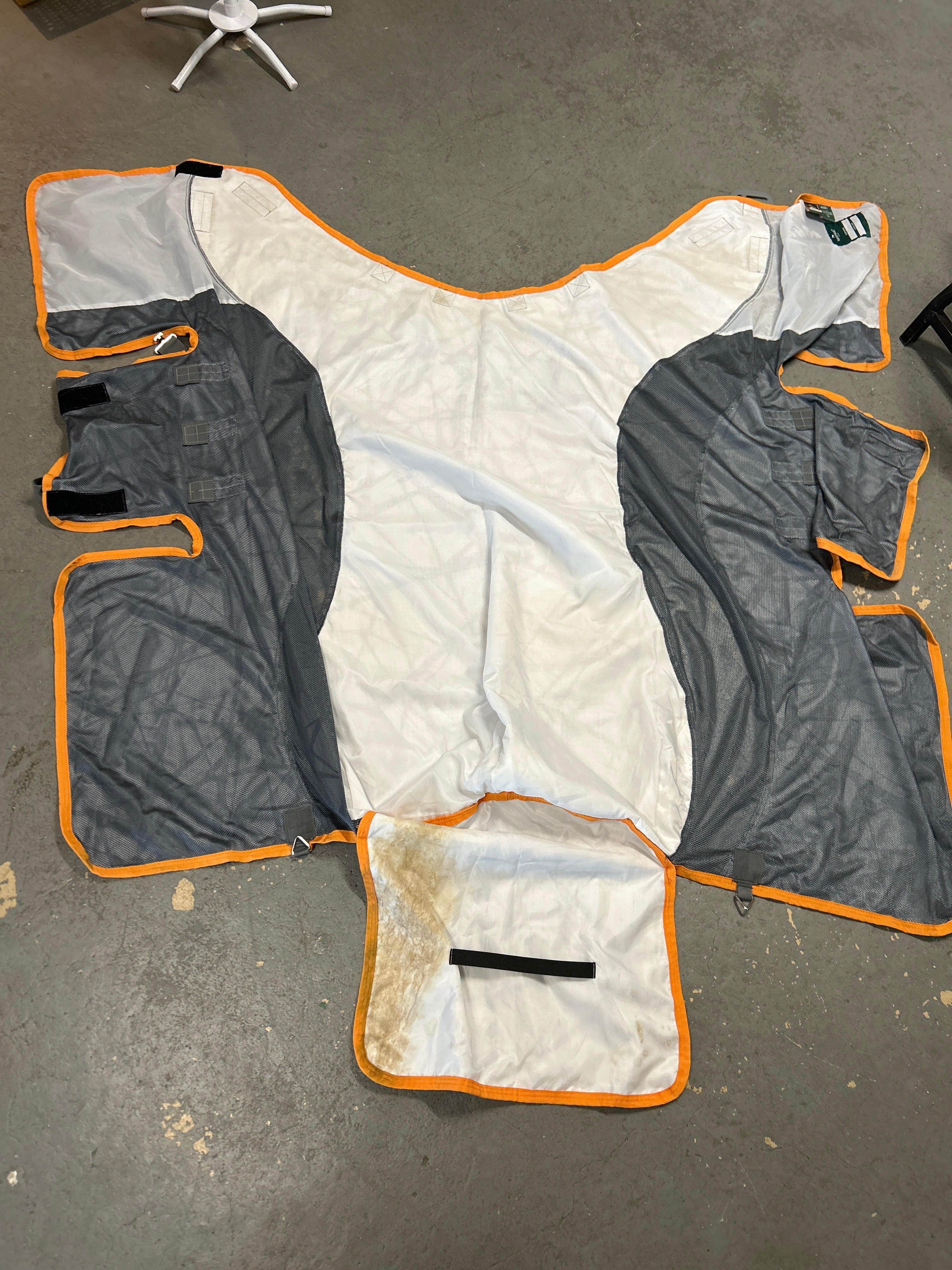 Amigo 3-in-1 CamoFly Fly Sheet Orange/Grey 5'6"/66"-Fly Sheet-Consignment-Evolution Equestrian Co.