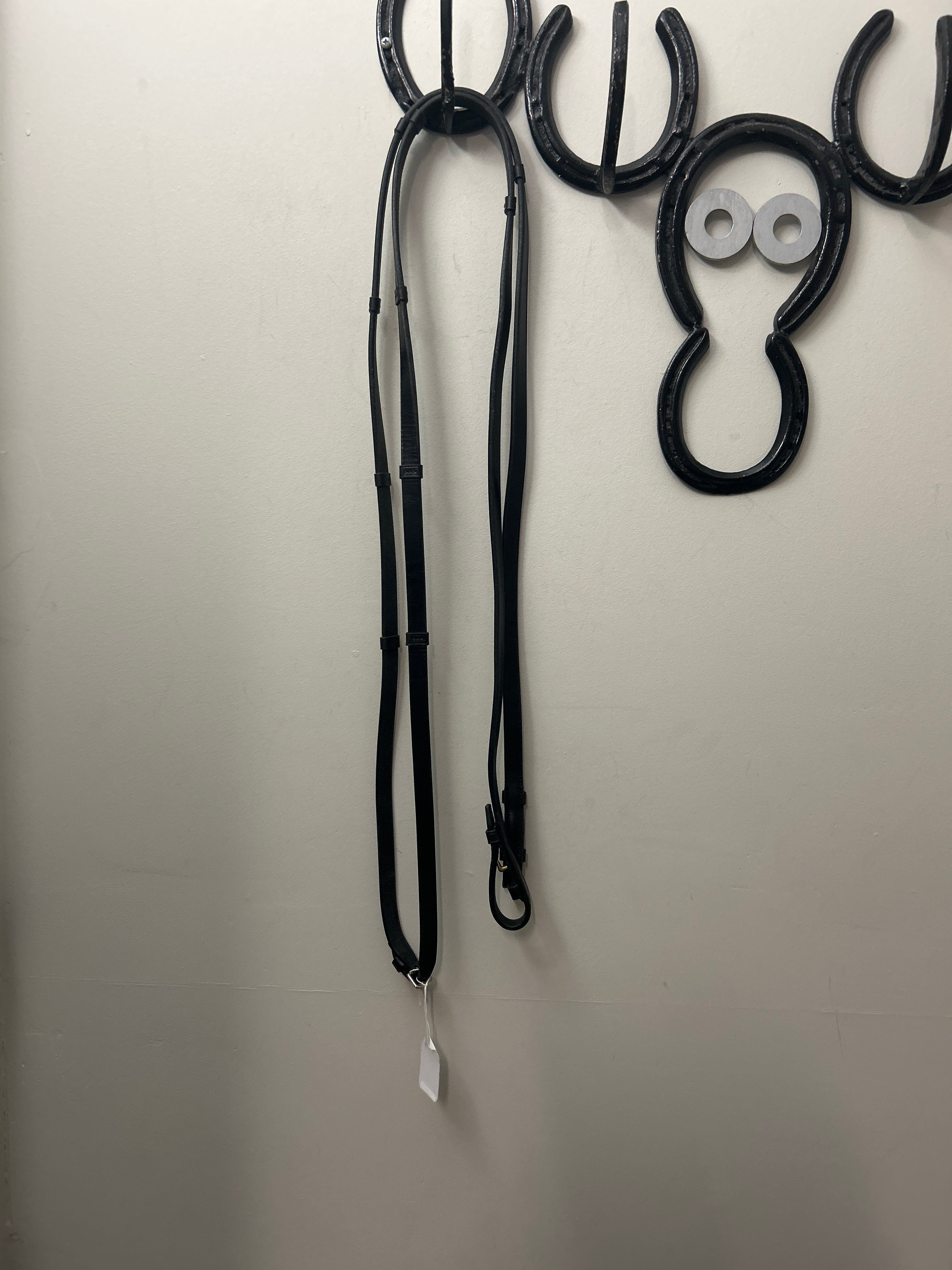 Anky Leather Reins Black-English Reins-Consignment-Evolution Equestrian Co.
