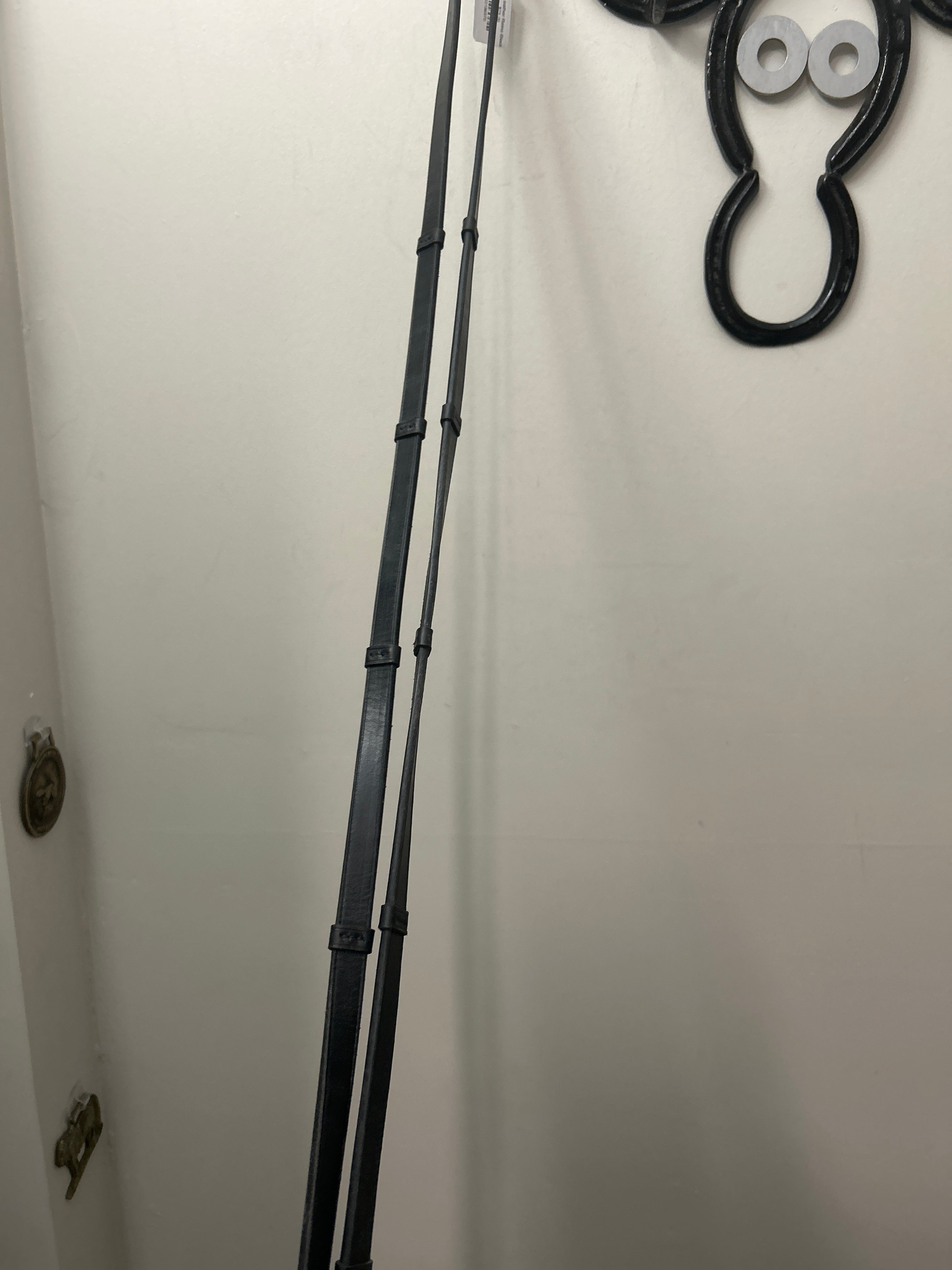 Anky Leather Reins Black-English Reins-Consignment-Evolution Equestrian Co.