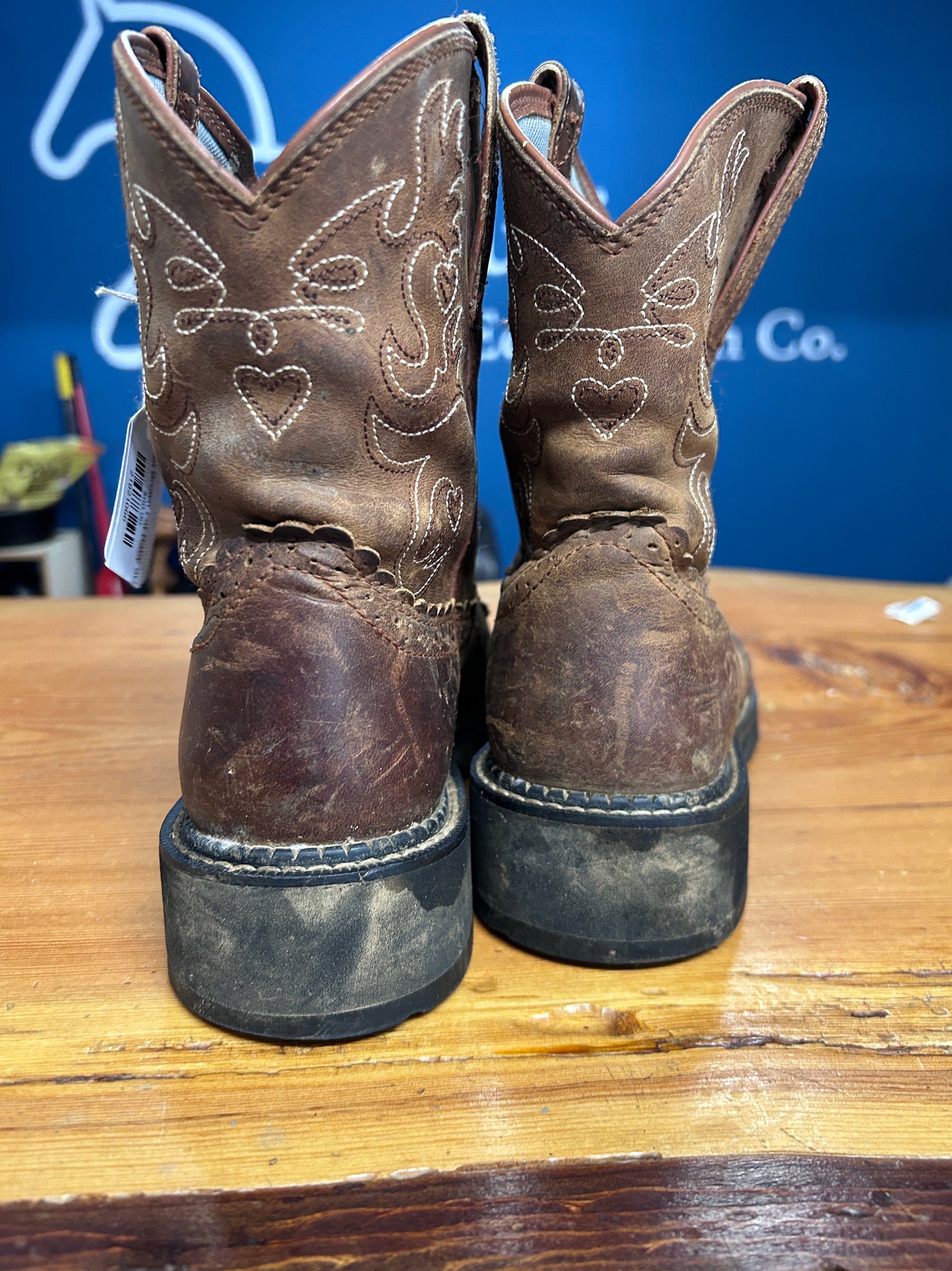 Ariat Brown Fat Baby 9C-Cowboy Boots-Consignment-Evolution Equestrian Co.