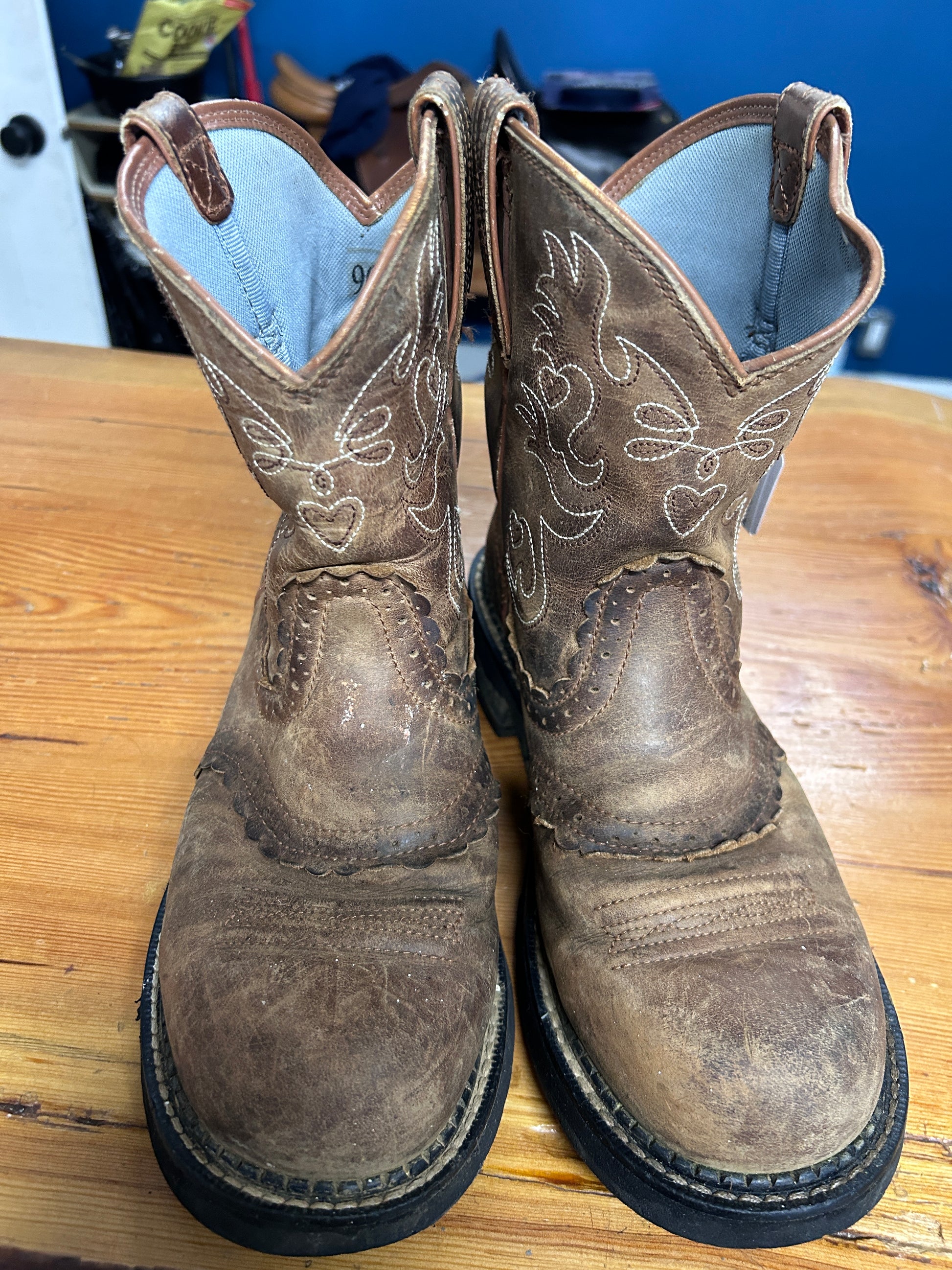 Ariat Brown Fat Baby 9C-Cowboy Boots-Consignment-Evolution Equestrian Co.