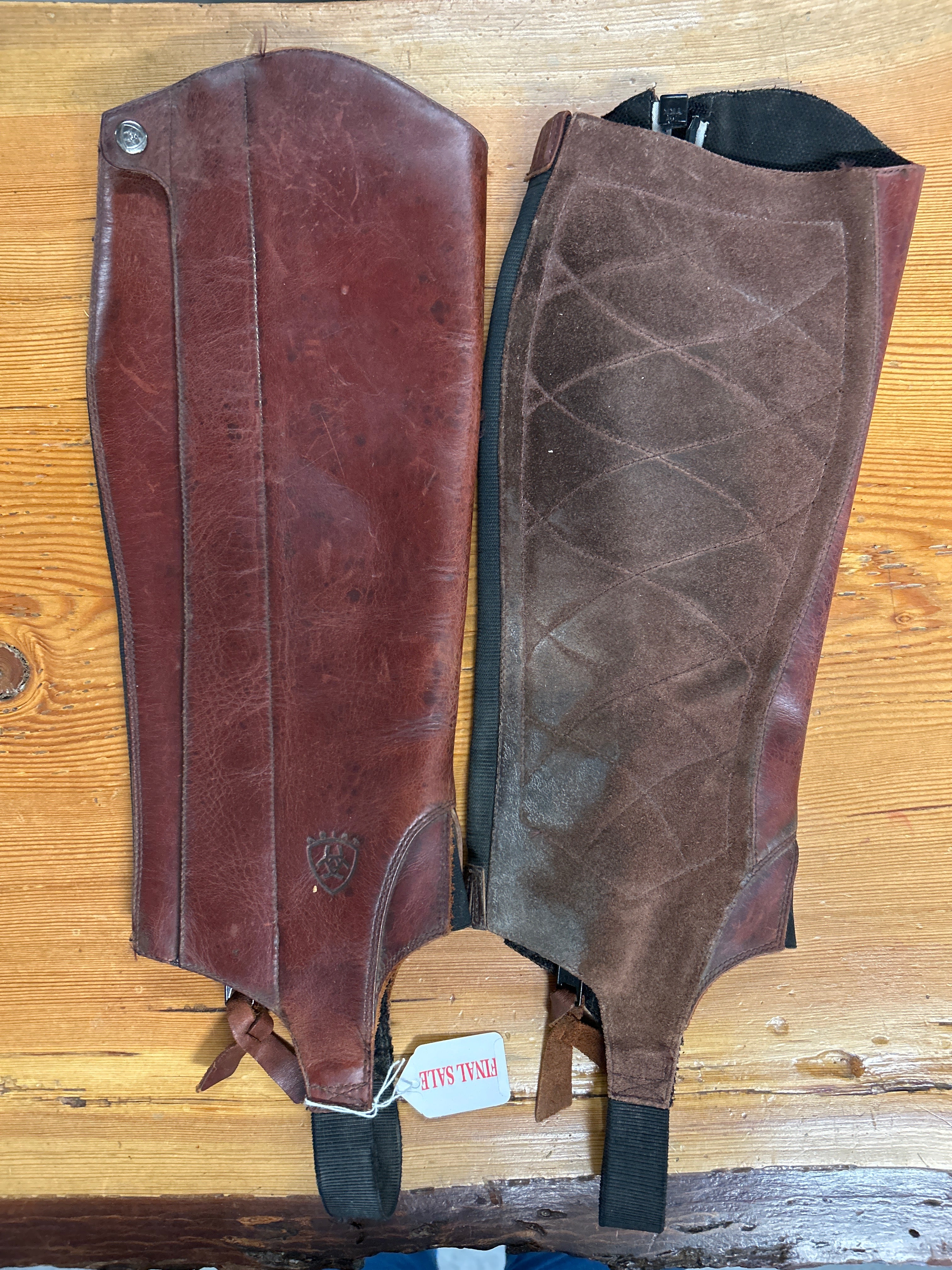 Ariat Brown Paddock Boots & Half Chaps-Riding Boots-Consignment-Evolution Equestrian Co.
