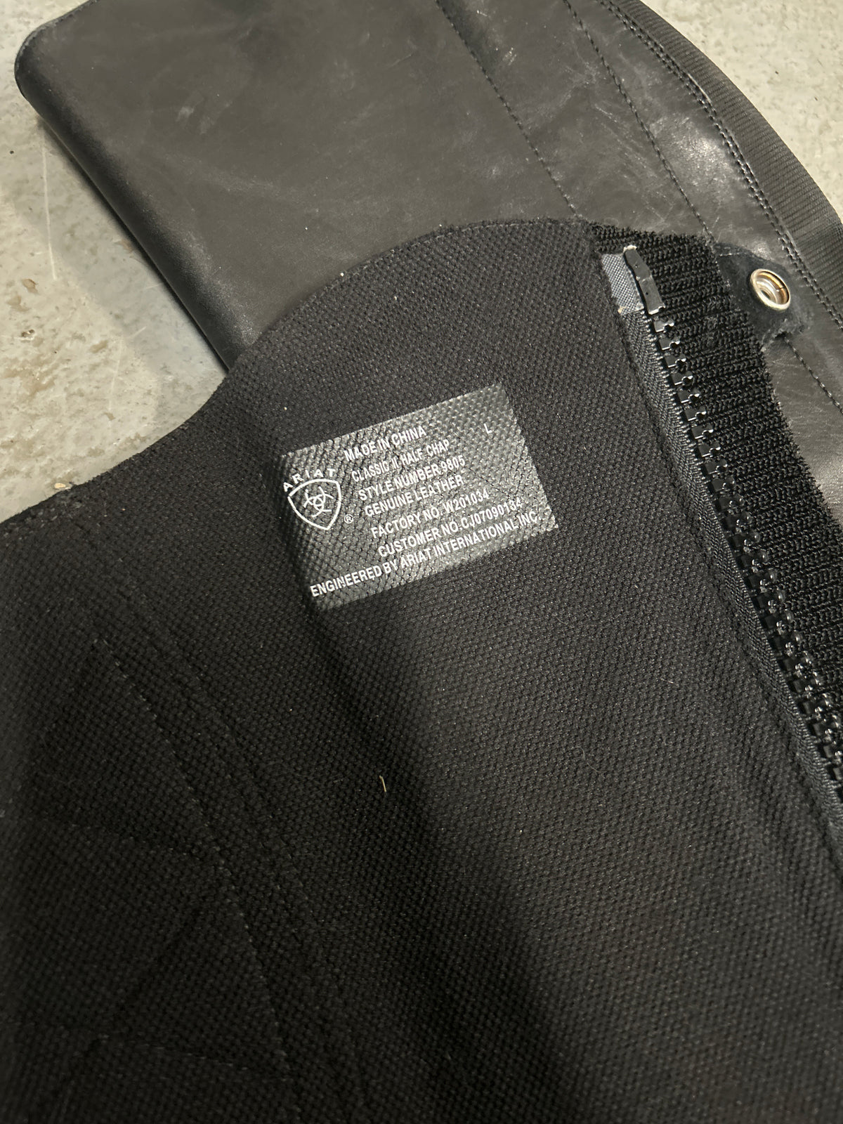 Ariat Half Chaps Large