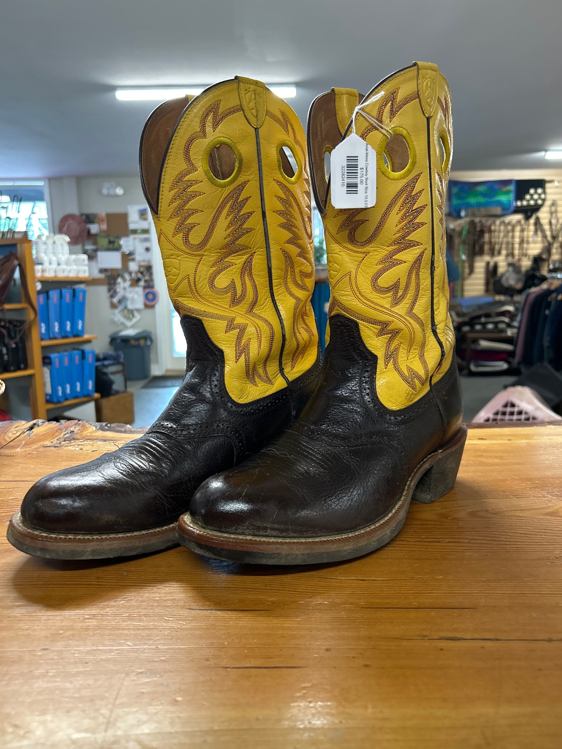 Ariat Mens Cowboy Boot Size 10.5 EE-Cowboy Boots-Consignment-Evolution Equestrian Co.