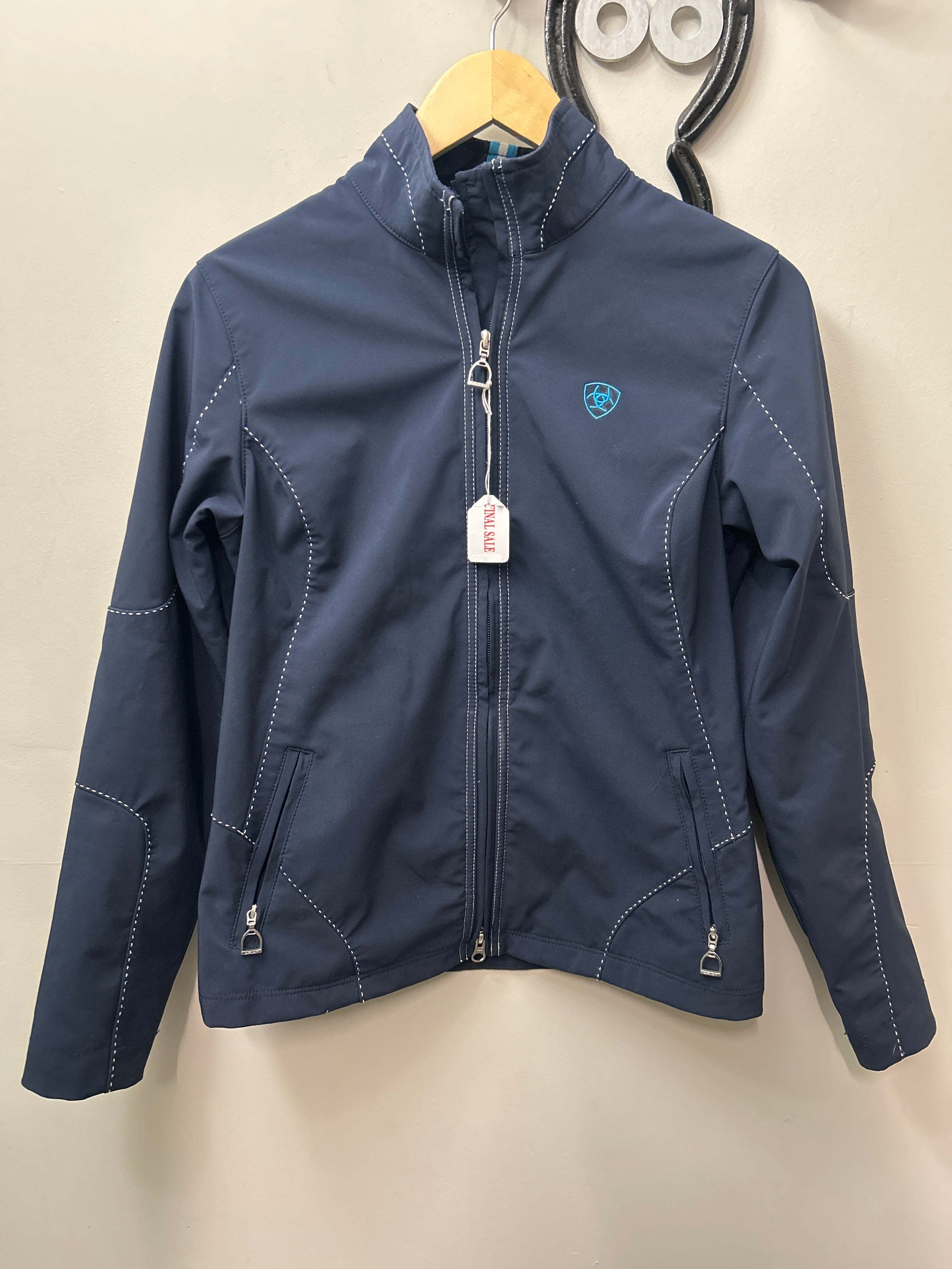 Ariat Softshell Navy Jacket Medium-Accessories-Consignment-Evolution Equestrian Co.